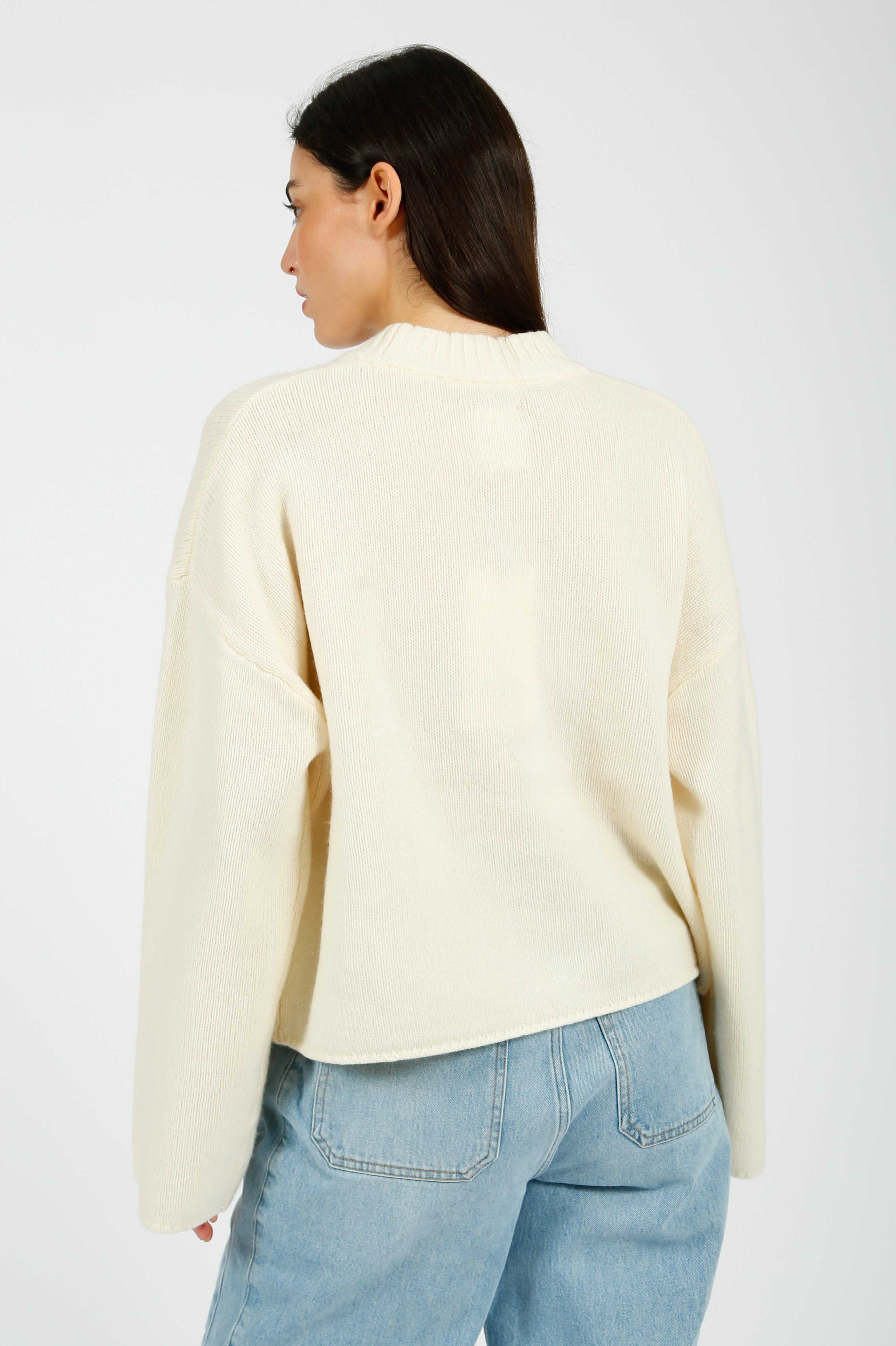 DAY Felice Soft Lambswool Jumper in Ivory