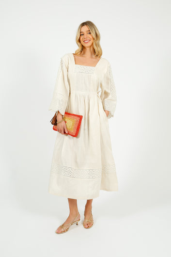 MM Luglio Dress in Ecru