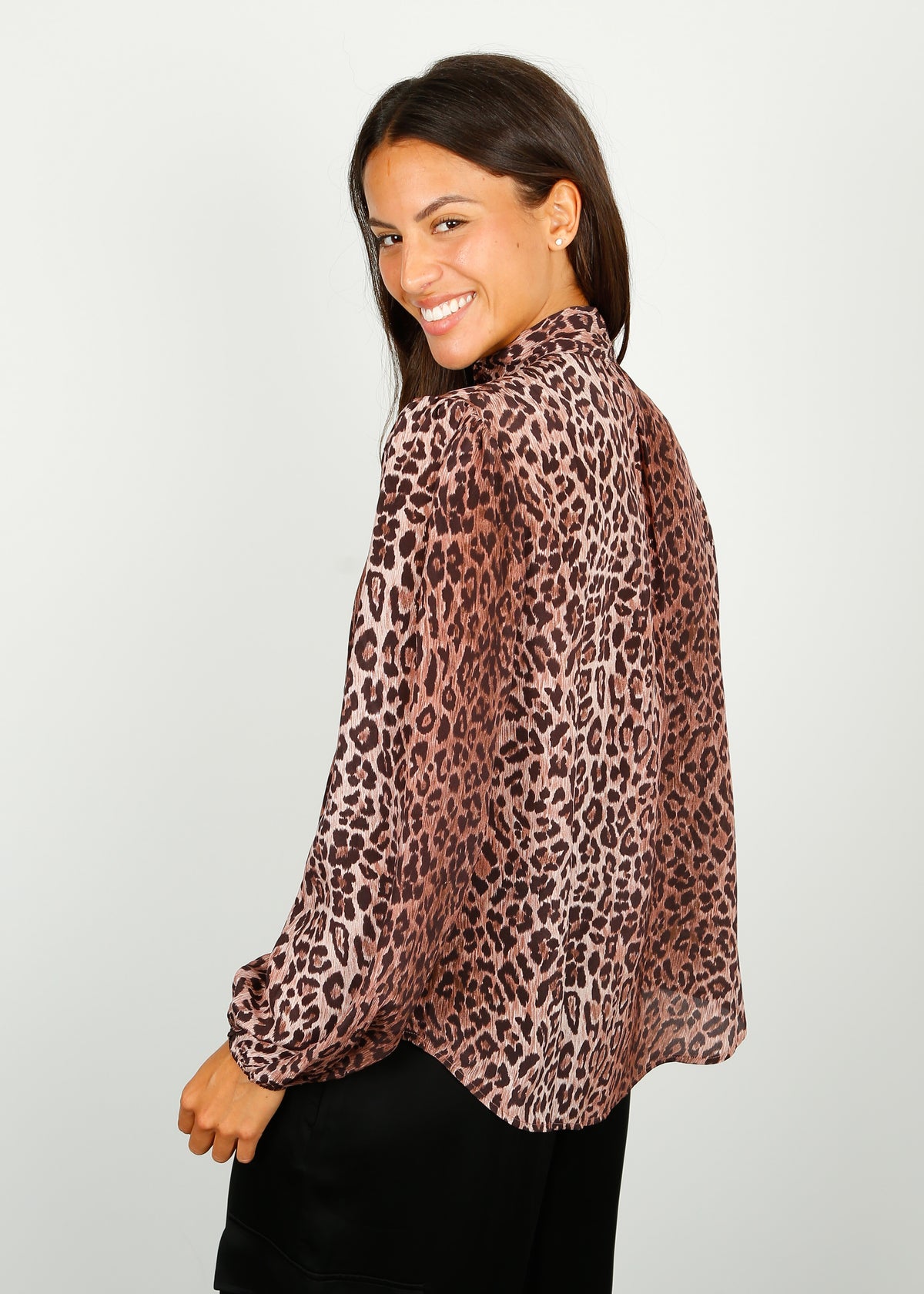 RIXO Moss Top in Leopard