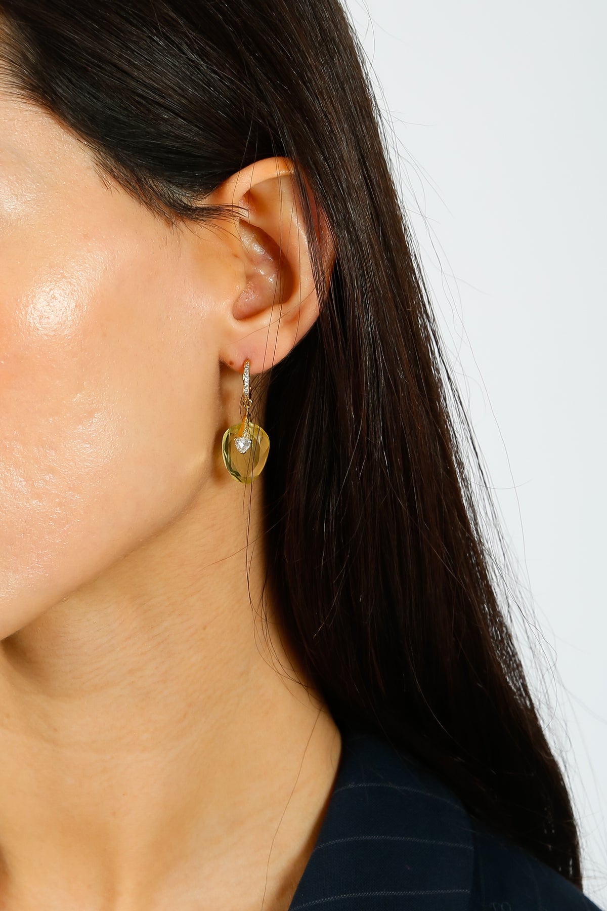 HANKA Single Earring in Lemon Quartz