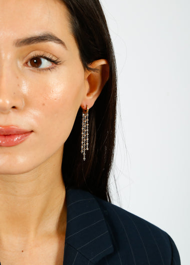 HANKA Cassy Long Earrings in Silver