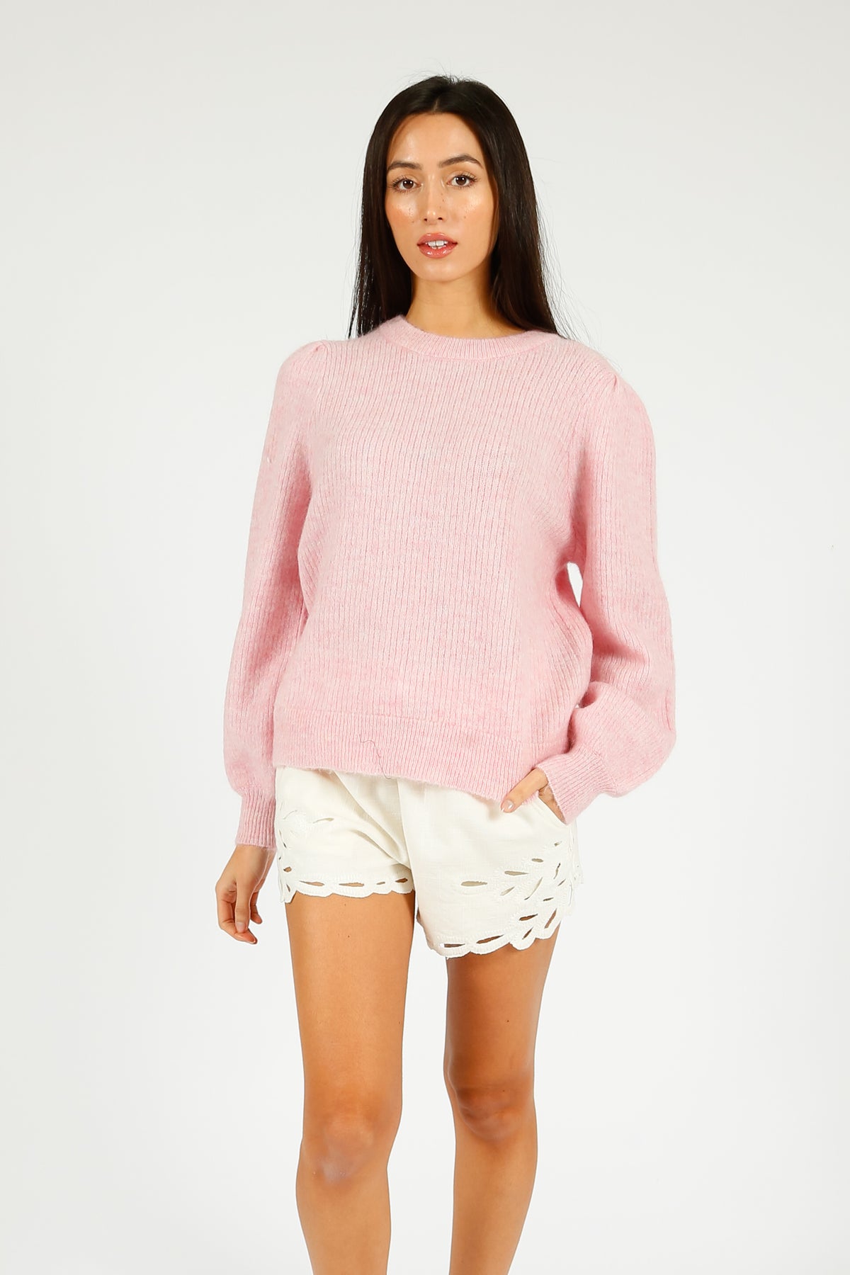 SLF Lulu Rib Knit in Bleached Mauve