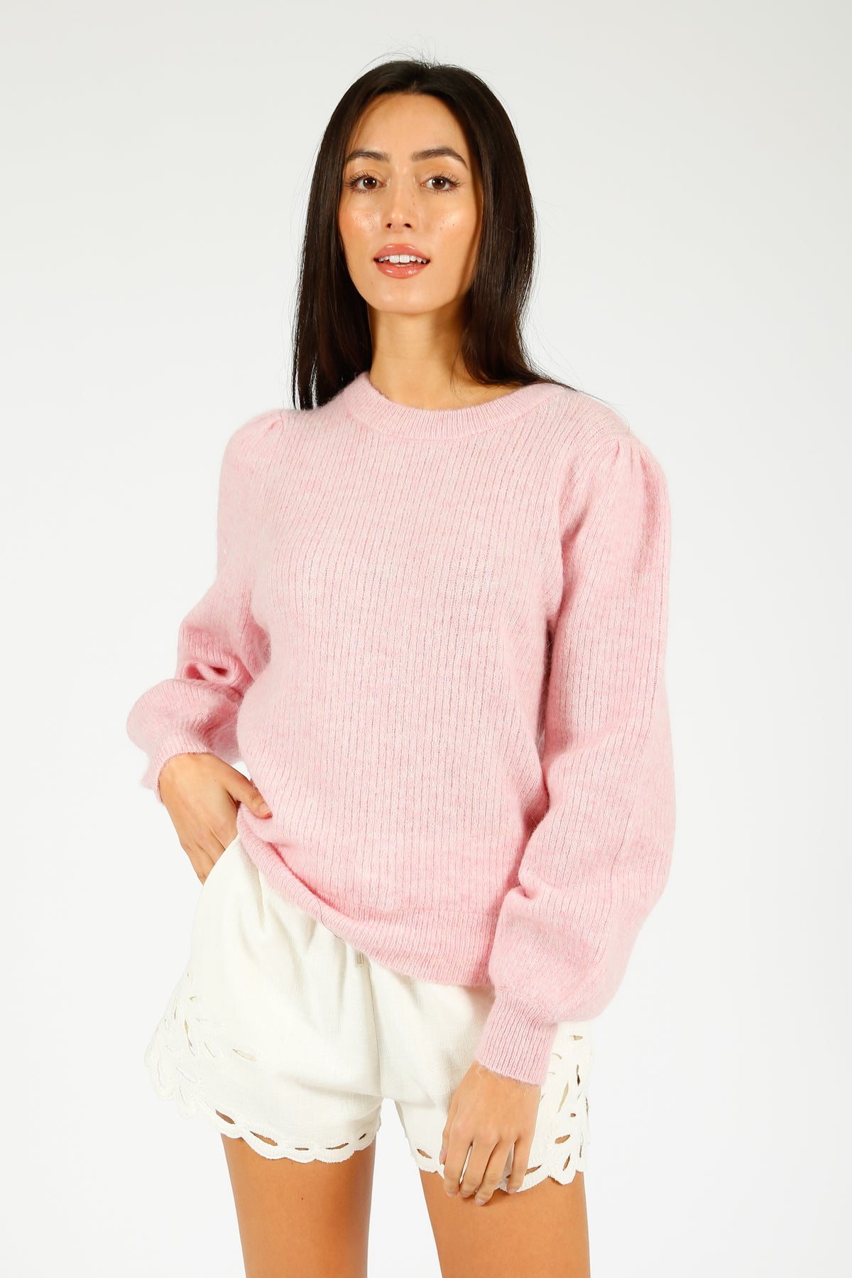 SLF Lulu Rib Knit in Bleached Mauve