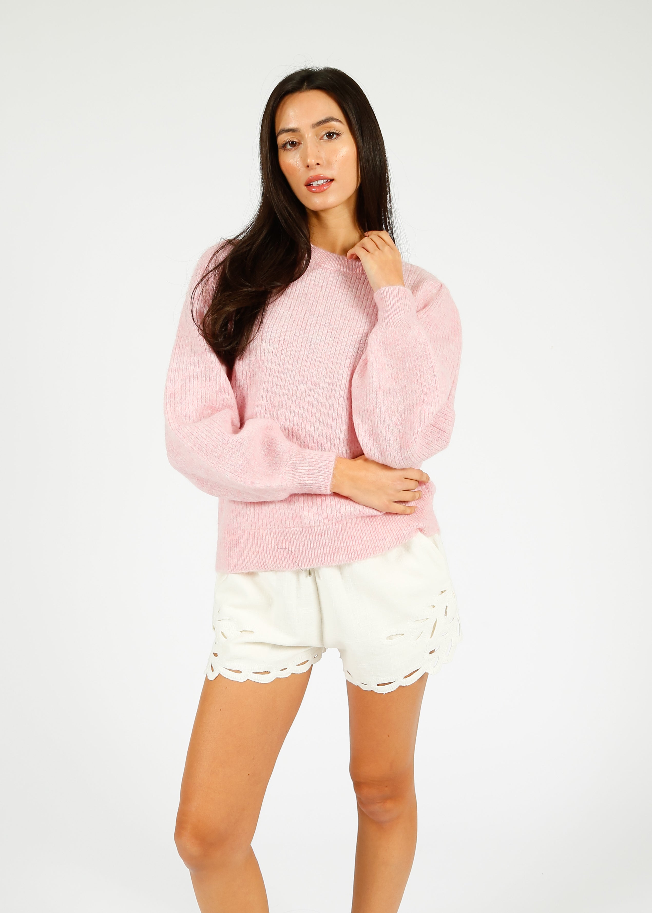 SLF Lulu Rib Knit in Bleached Mauve