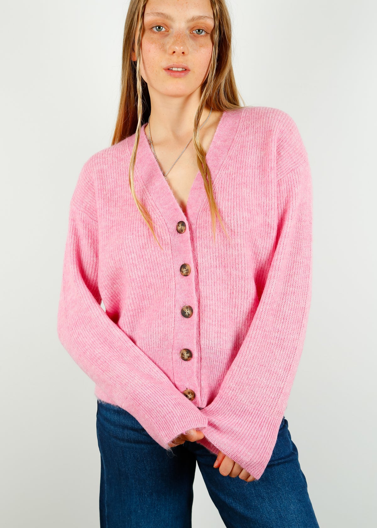 SLF Maline Cardigan in Moolite Mauve