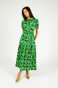 You added <b><u>DVF Jonah Dress in Iris Green</u></b> to your cart.