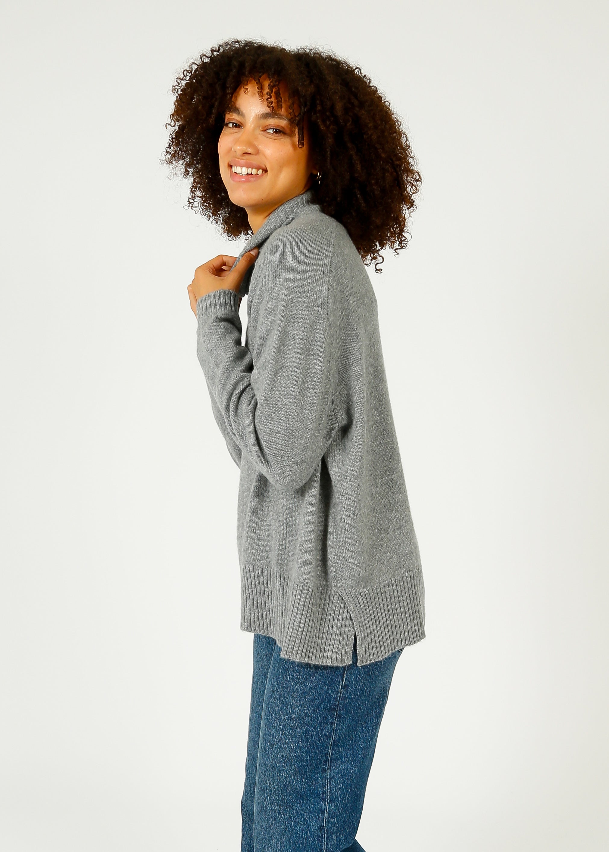 VK Julia Relaxed Cashmere in Derby Grey