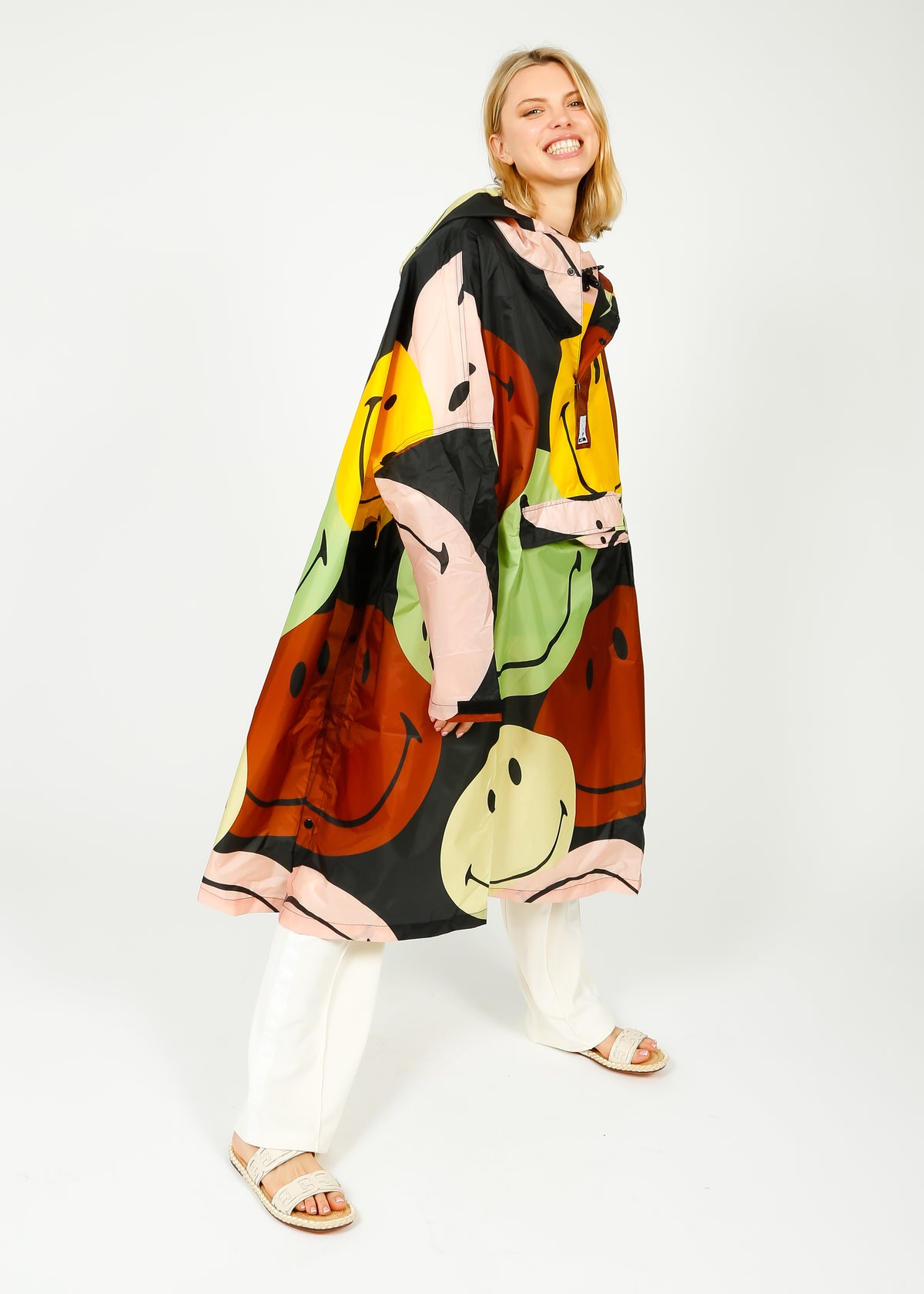 RK Retro Smiley Waterproof Poncho