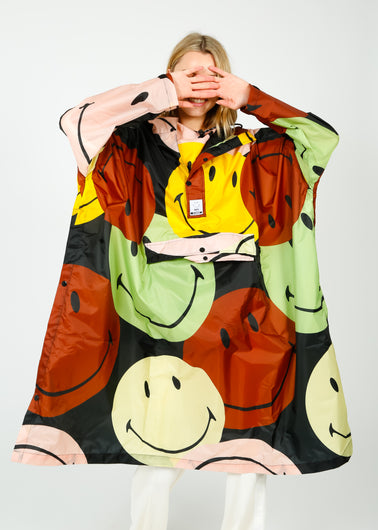 RK Retro Smiley Waterproof Poncho