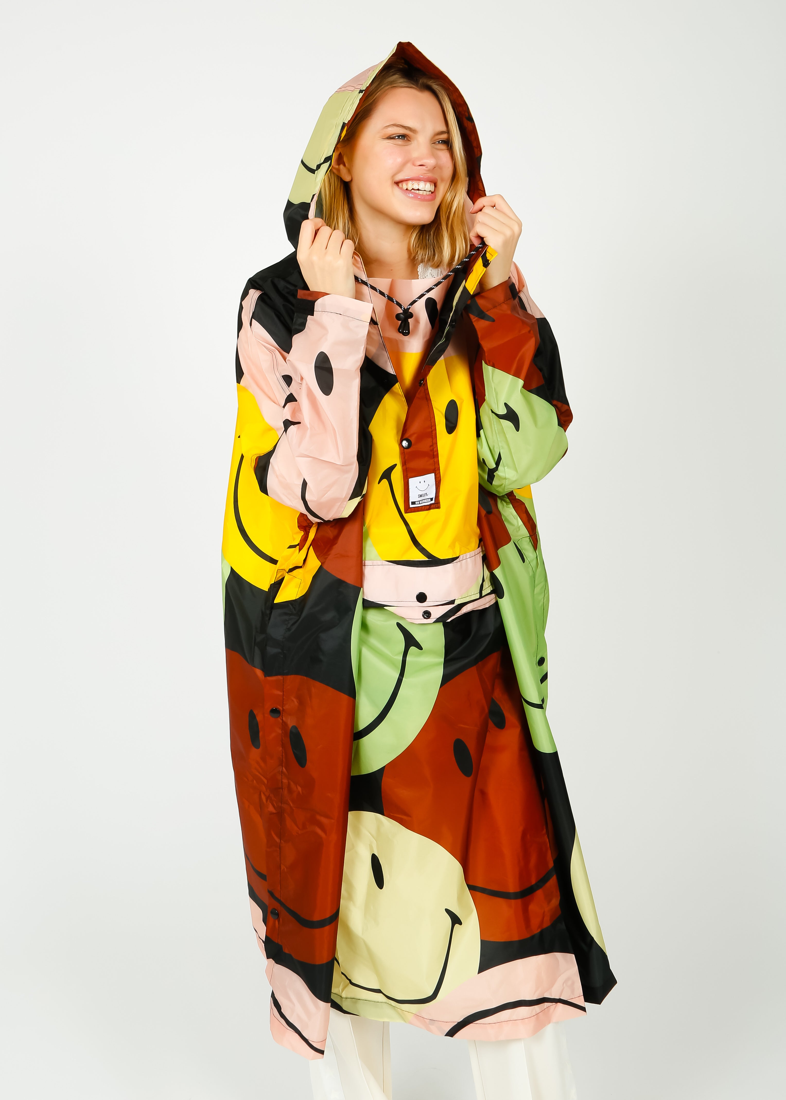 RK Retro Smiley Waterproof Poncho