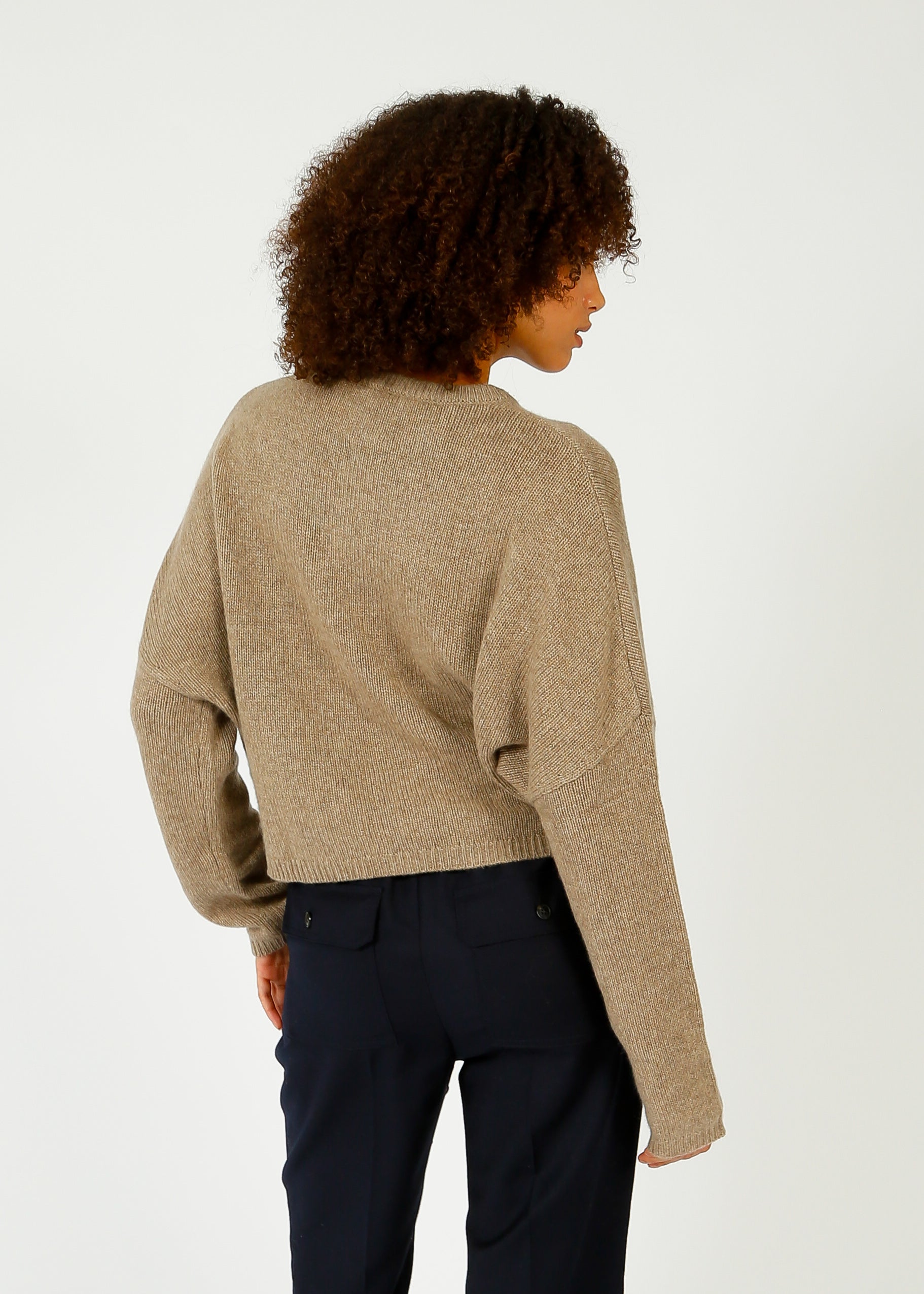 VK Oaklynn Boxy Knit Cashmere in Sandstorm