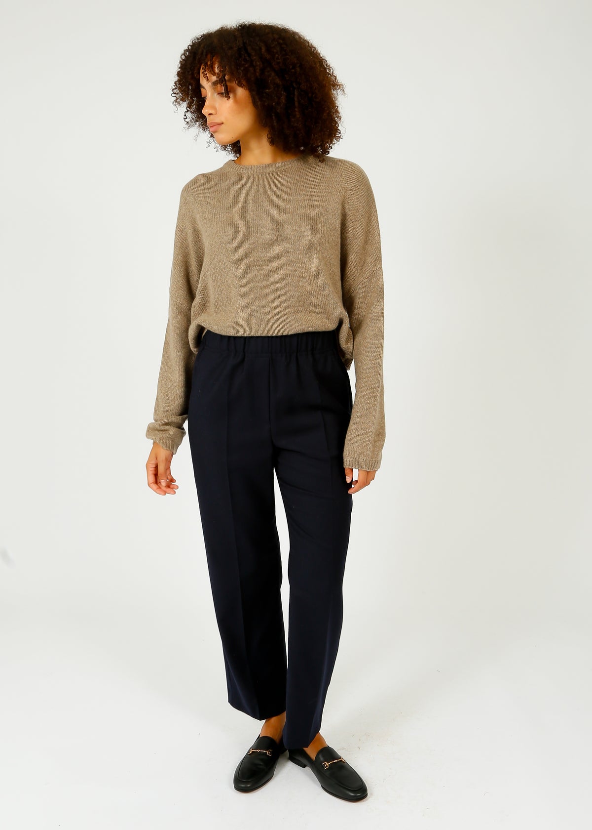 VK Oaklynn Boxy Knit Cashmere in Sandstorm