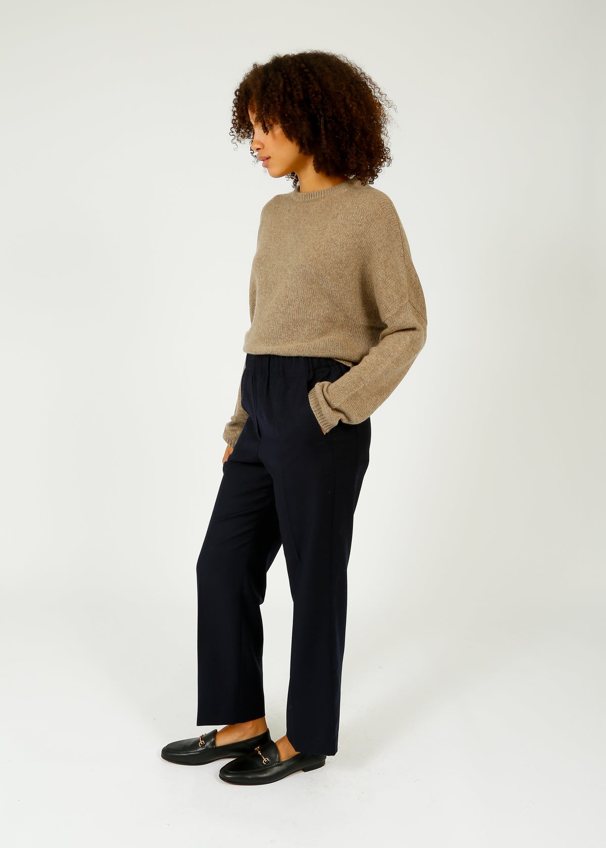 VK Oaklynn Boxy Knit Cashmere in Sandstorm