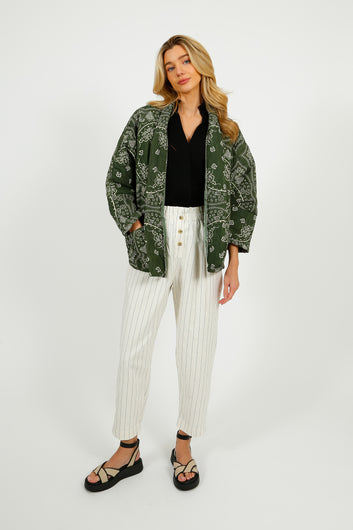 AOKYANOS Chicago Bandana Jacket in Khaki