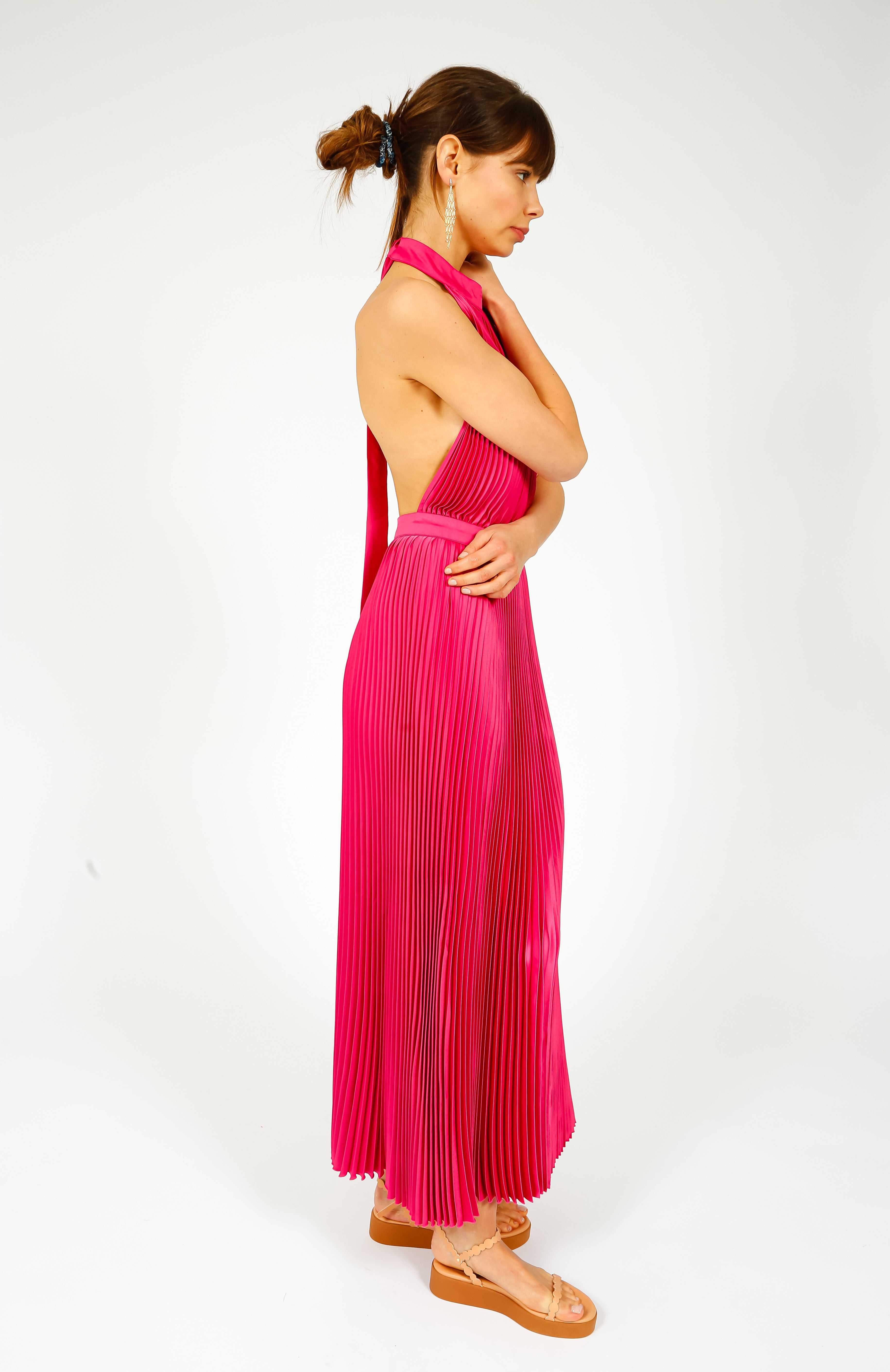 L'IDÉE Cinema Gown in Cerise