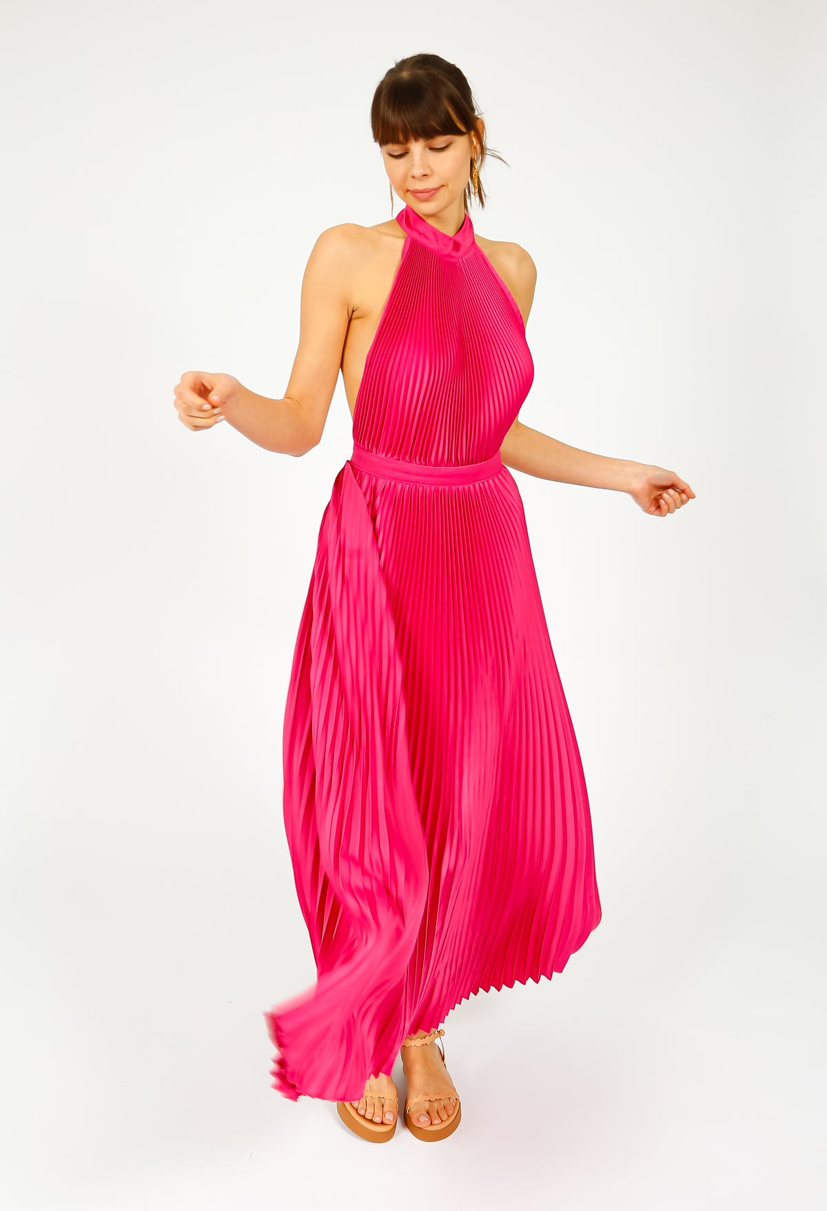 L'IDÉE Cinema Gown in Cerise