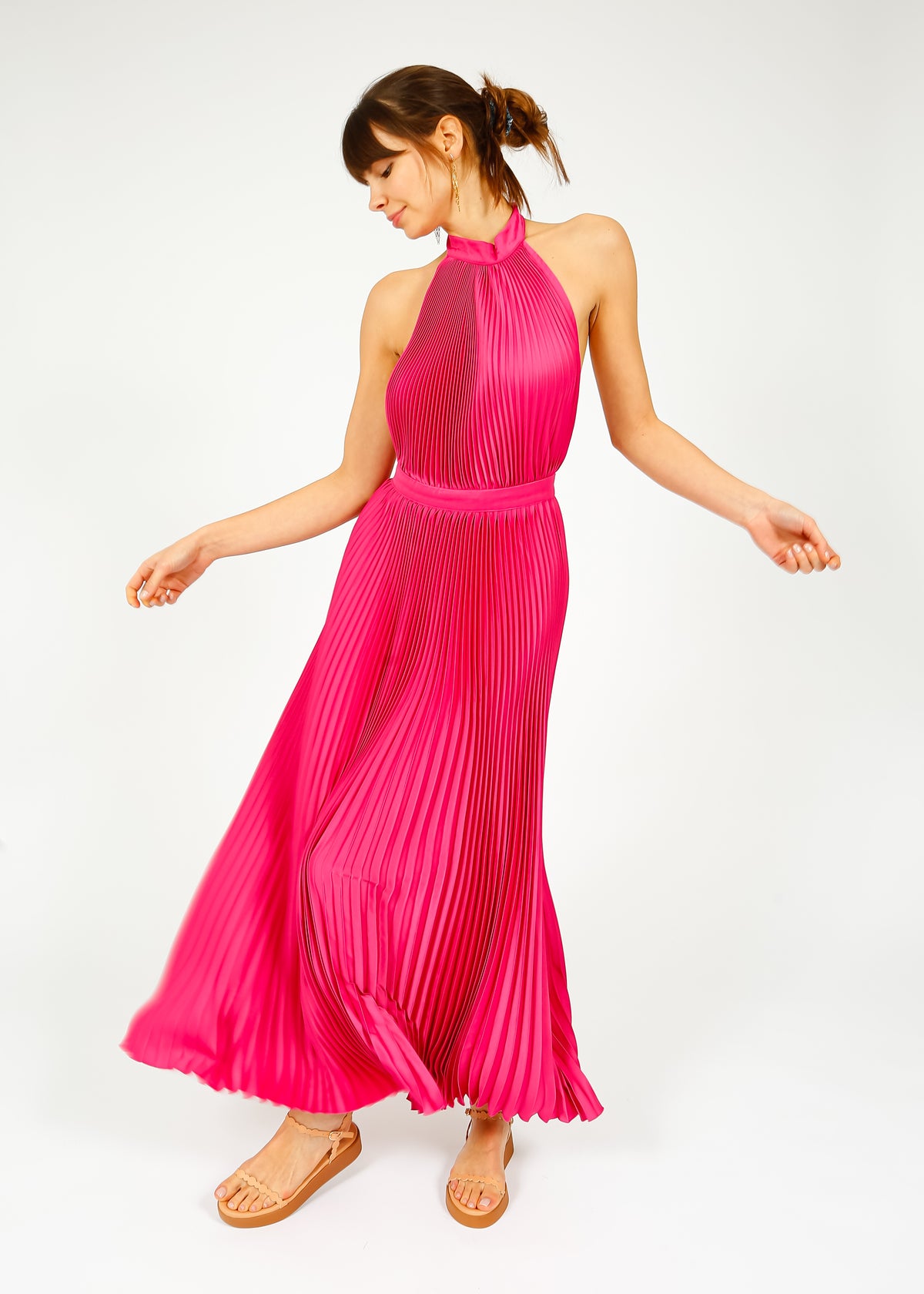 L'IDÉE Cinema Gown in Cerise