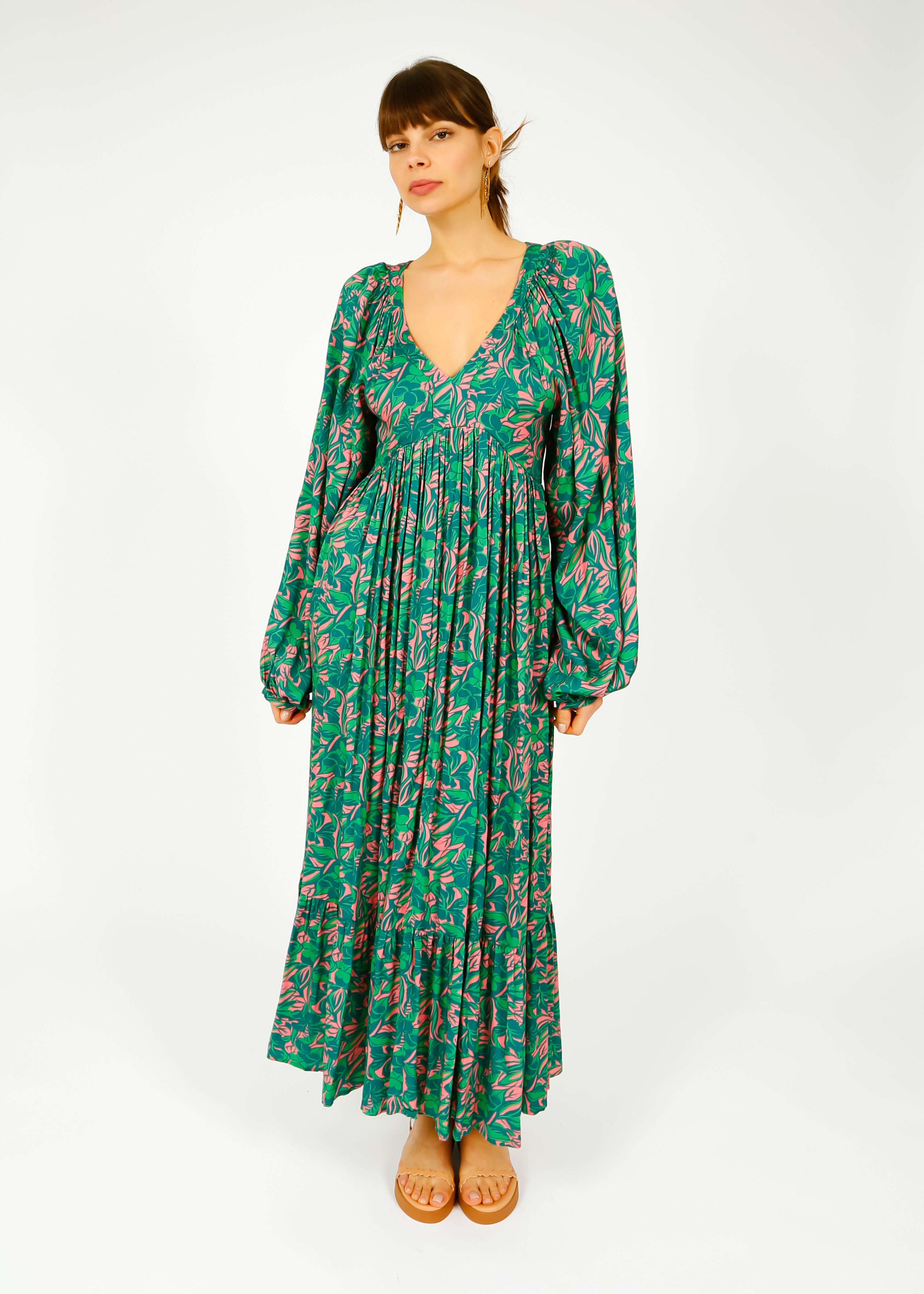 PPL Sofia Dress in Bahia 01 Green