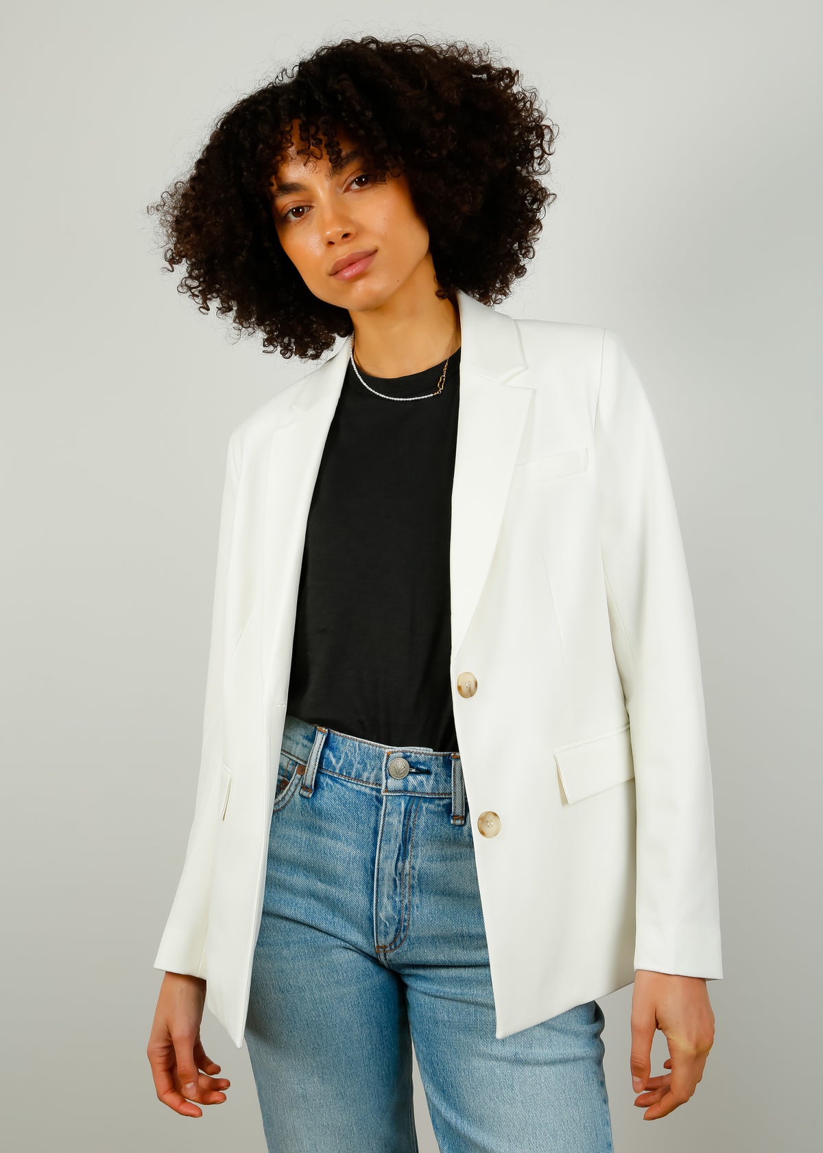 SLF Eliana Blazer in White