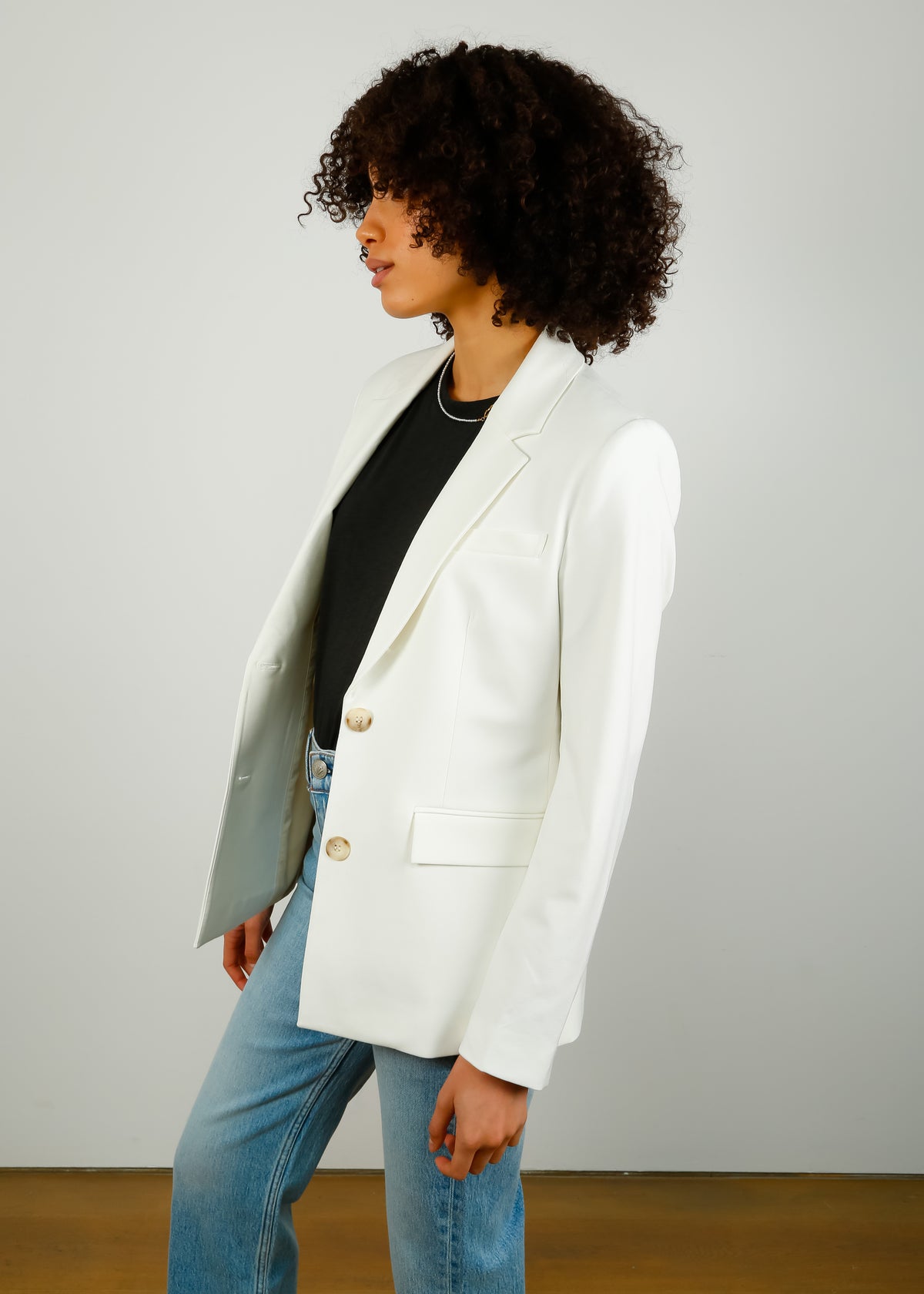 SLF Eliana Blazer in White