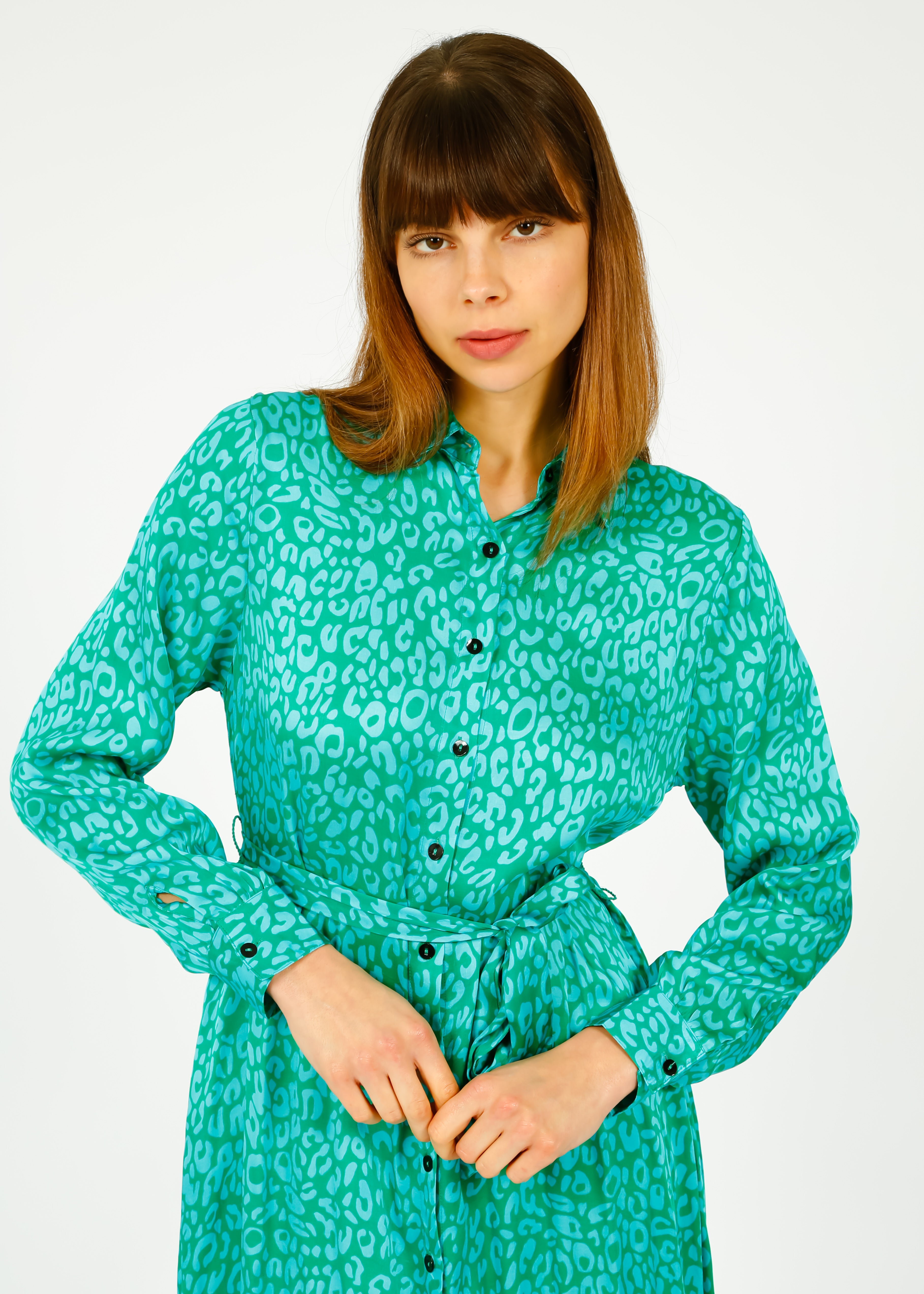 PPL Josie Dress in Leo 03 Blue, Green Leo