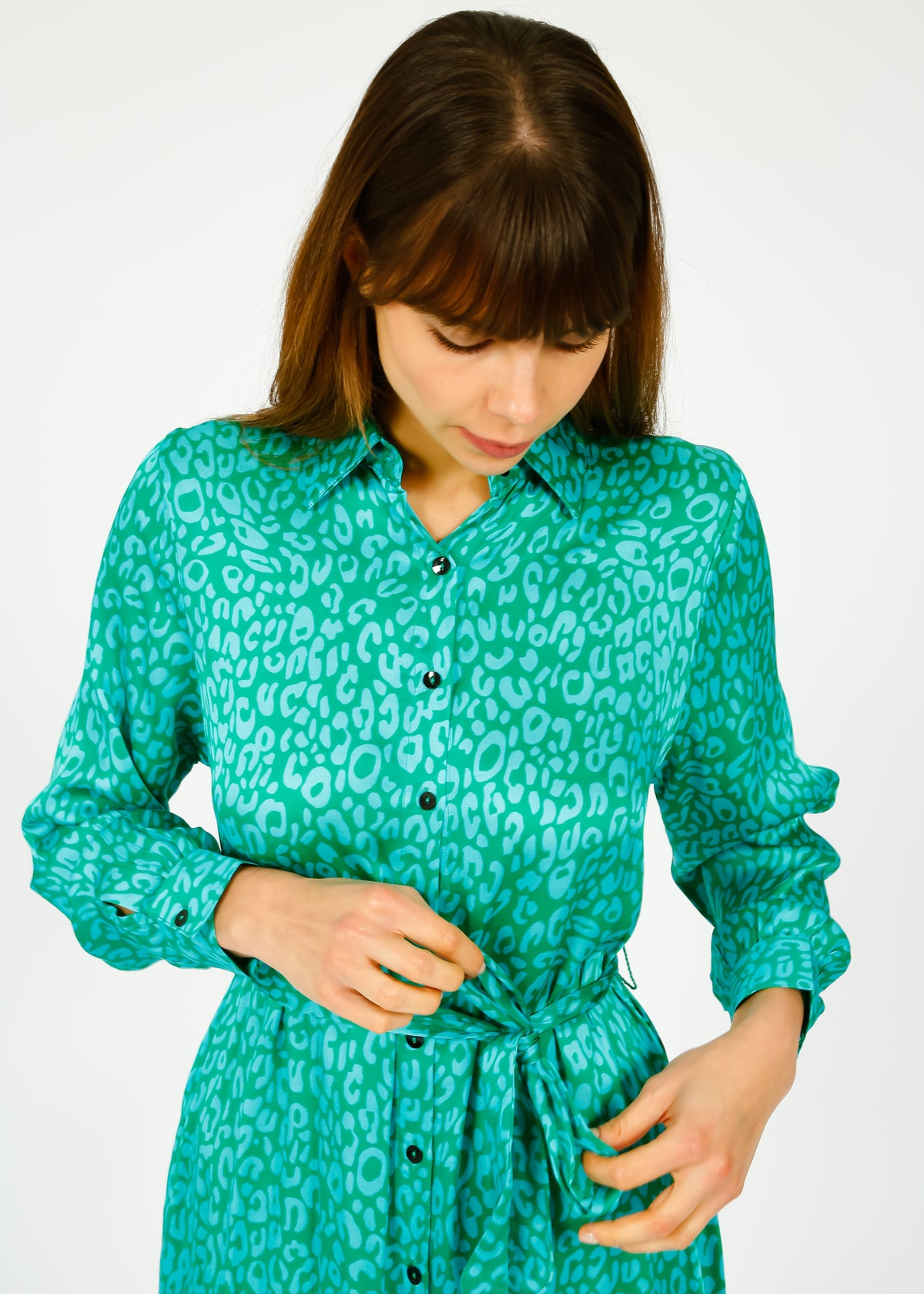 PPL Josie Dress in Leo 03 Blue, Green Leo