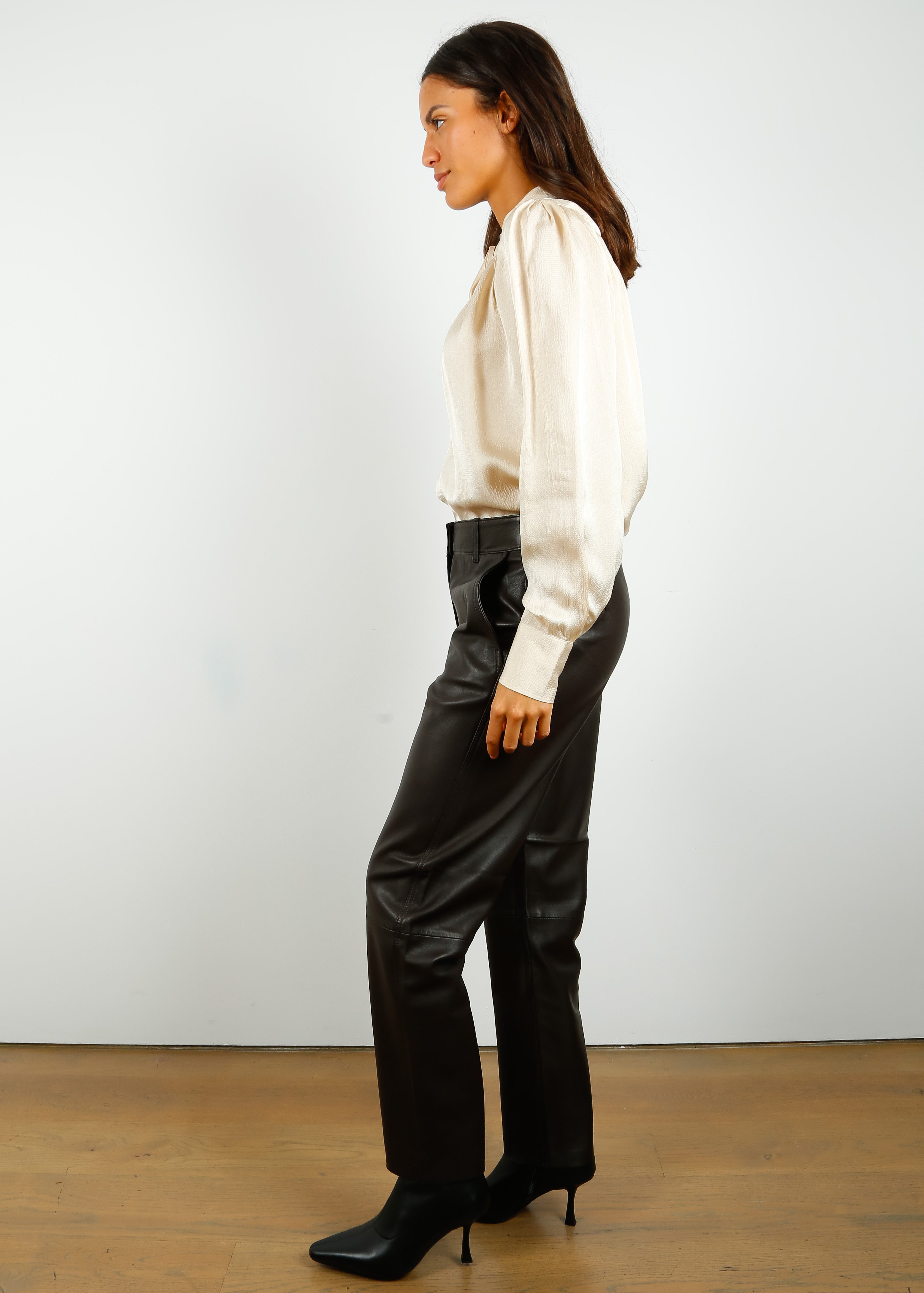 SLF Marie Leather Pants in Java