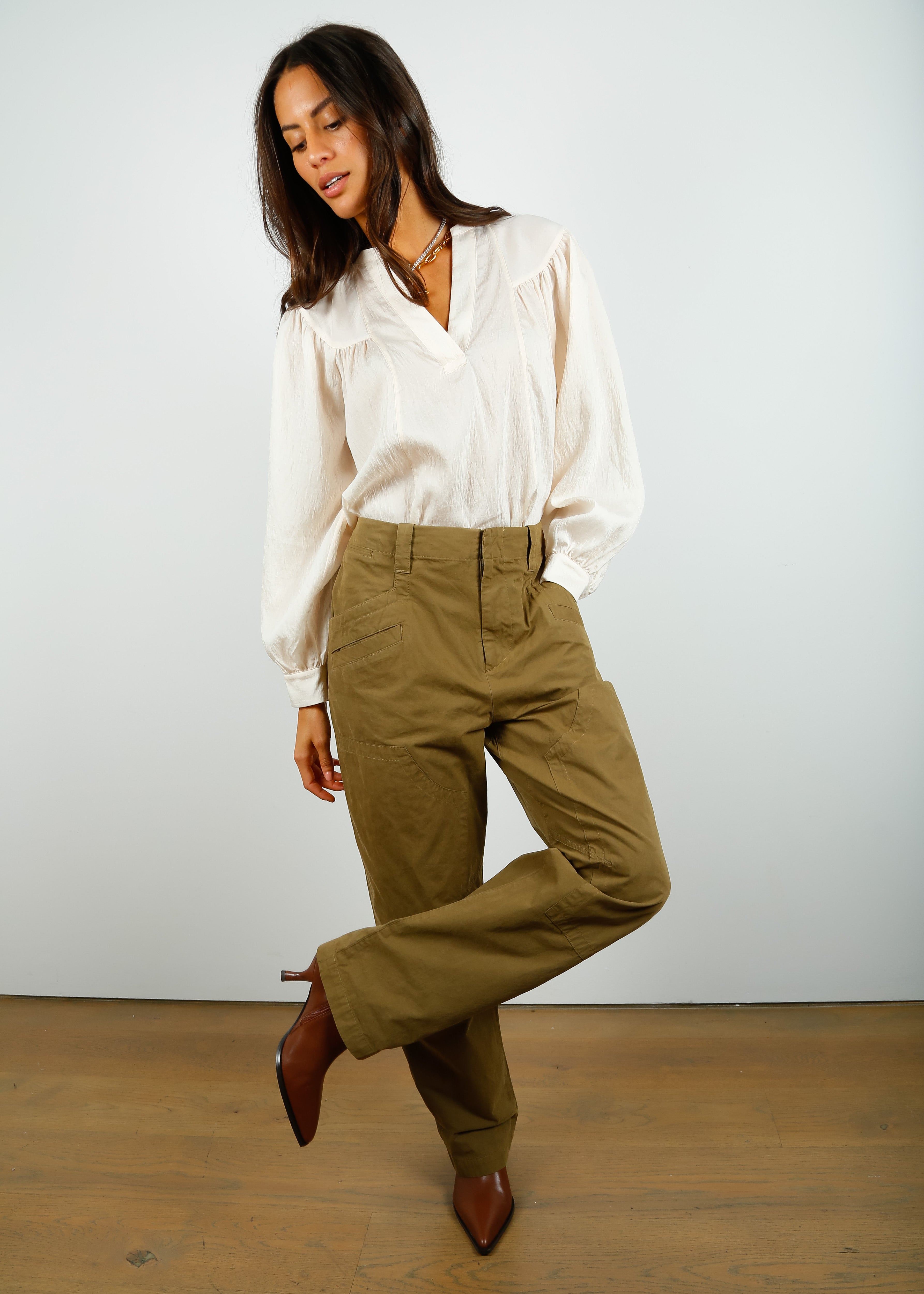 R&B Malia Italian Cotton Cargo Pant