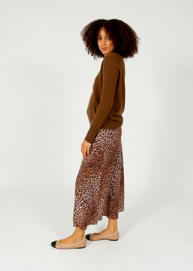 RIXO Kelly Leopard Skirt