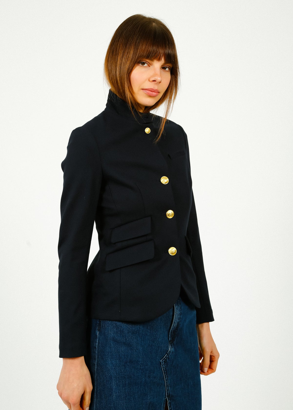 R&B Slade Ponte Blazer in Salute