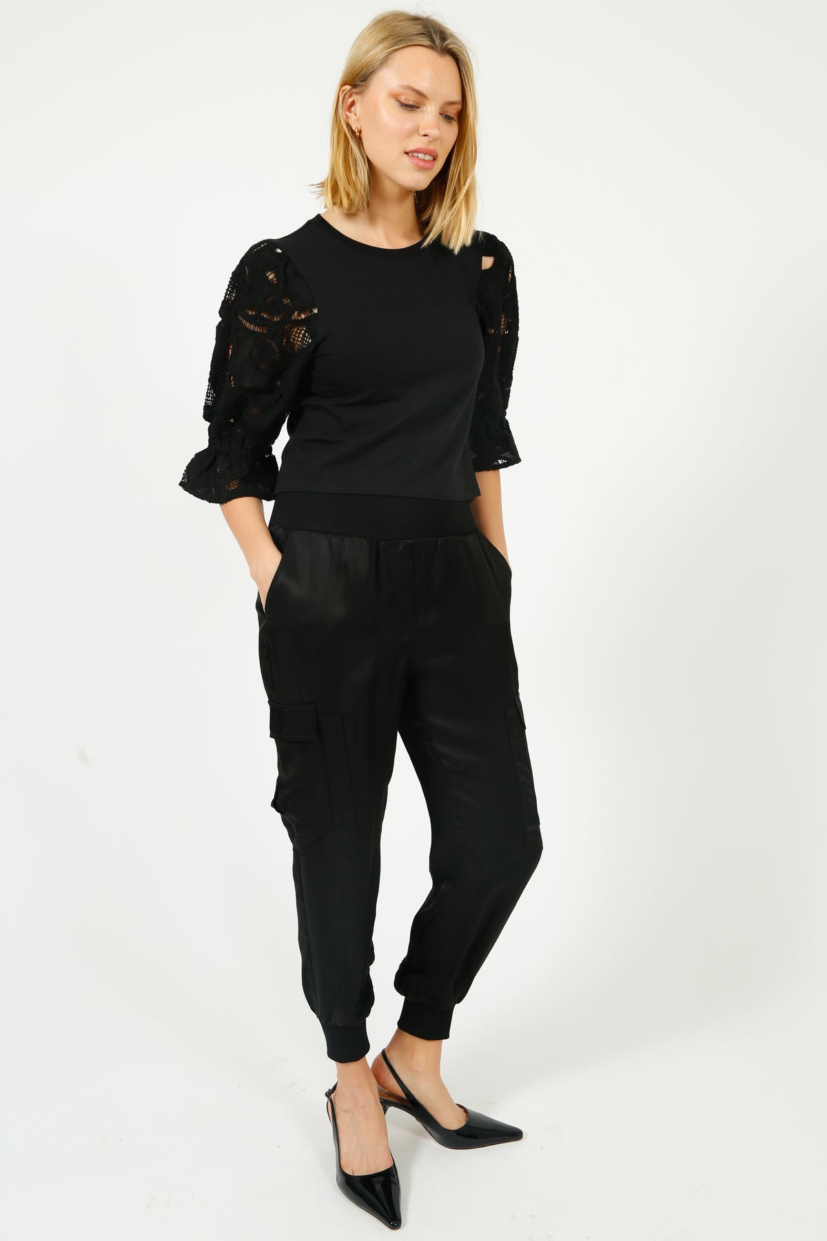 5A7 Giles Pant in Black