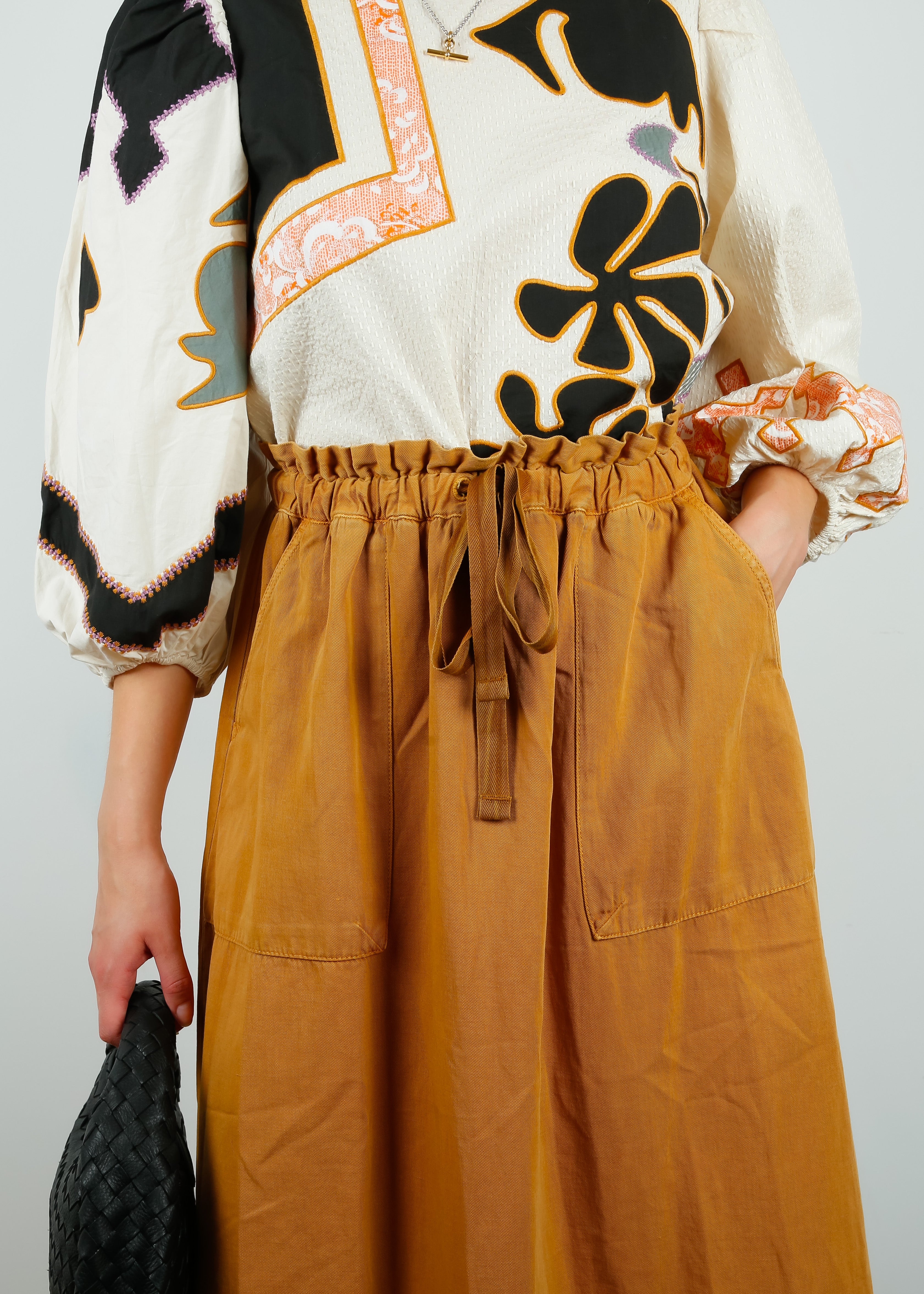 OM Mie Skirt in Coyote Brown