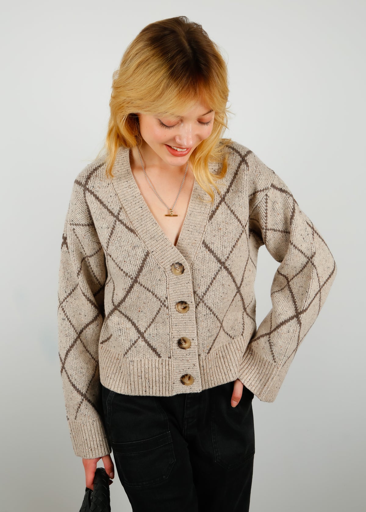 SLF Aril Knit Cardi in Birch