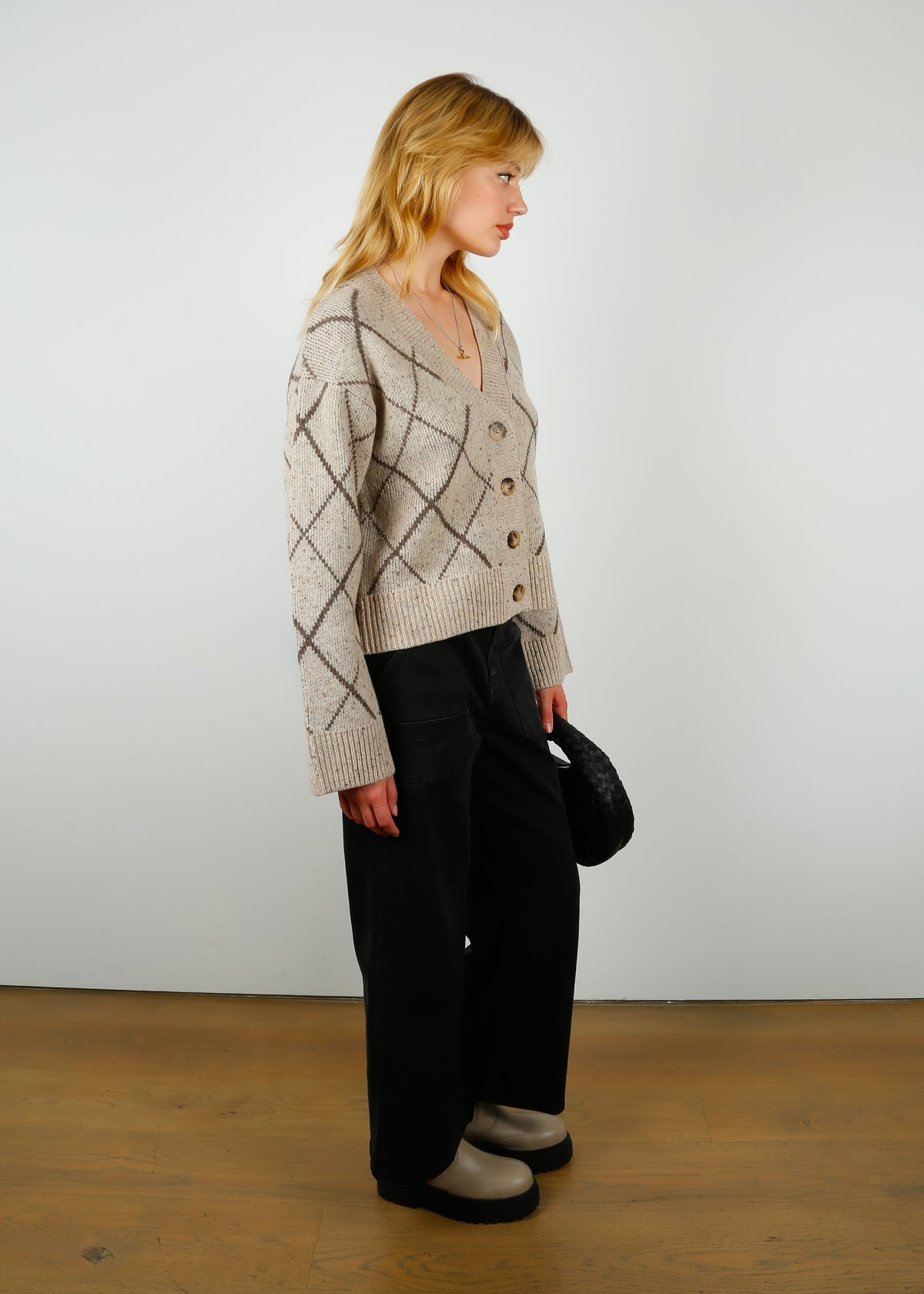 SLF Aril Knit Cardi in Birch