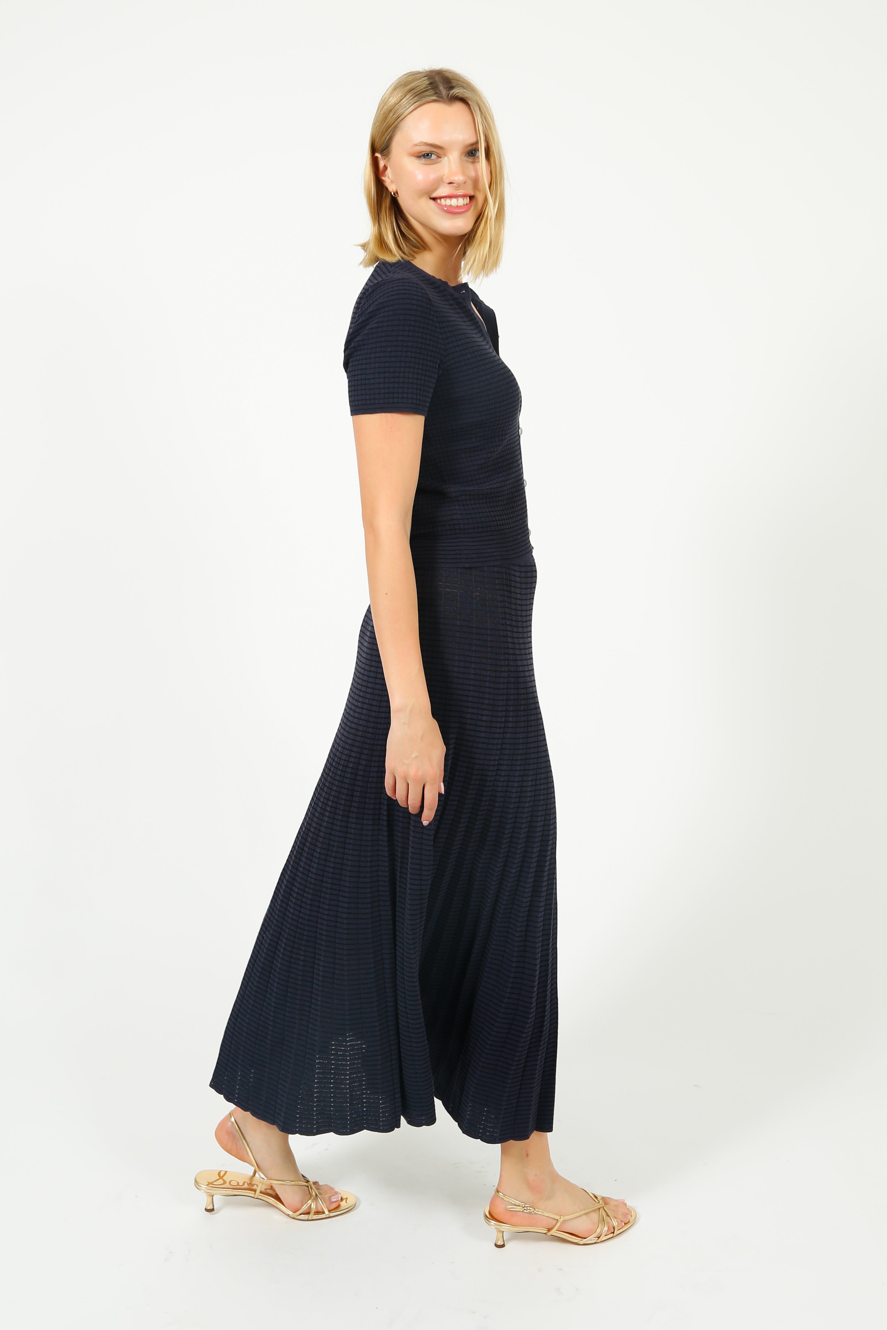 R&B Eloise Skirt in Navy, Multi