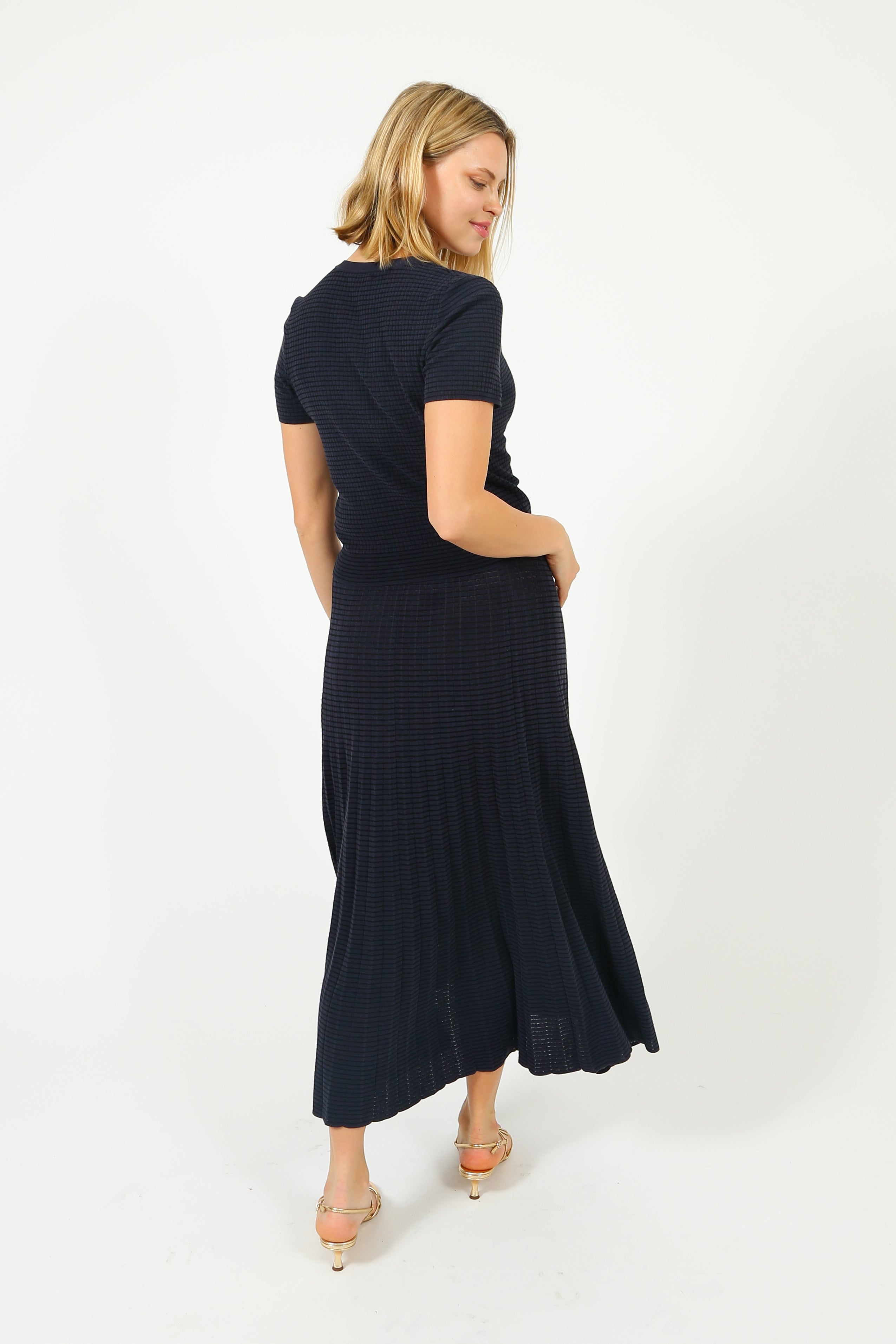 R&B Eloise Skirt in Navy, Multi