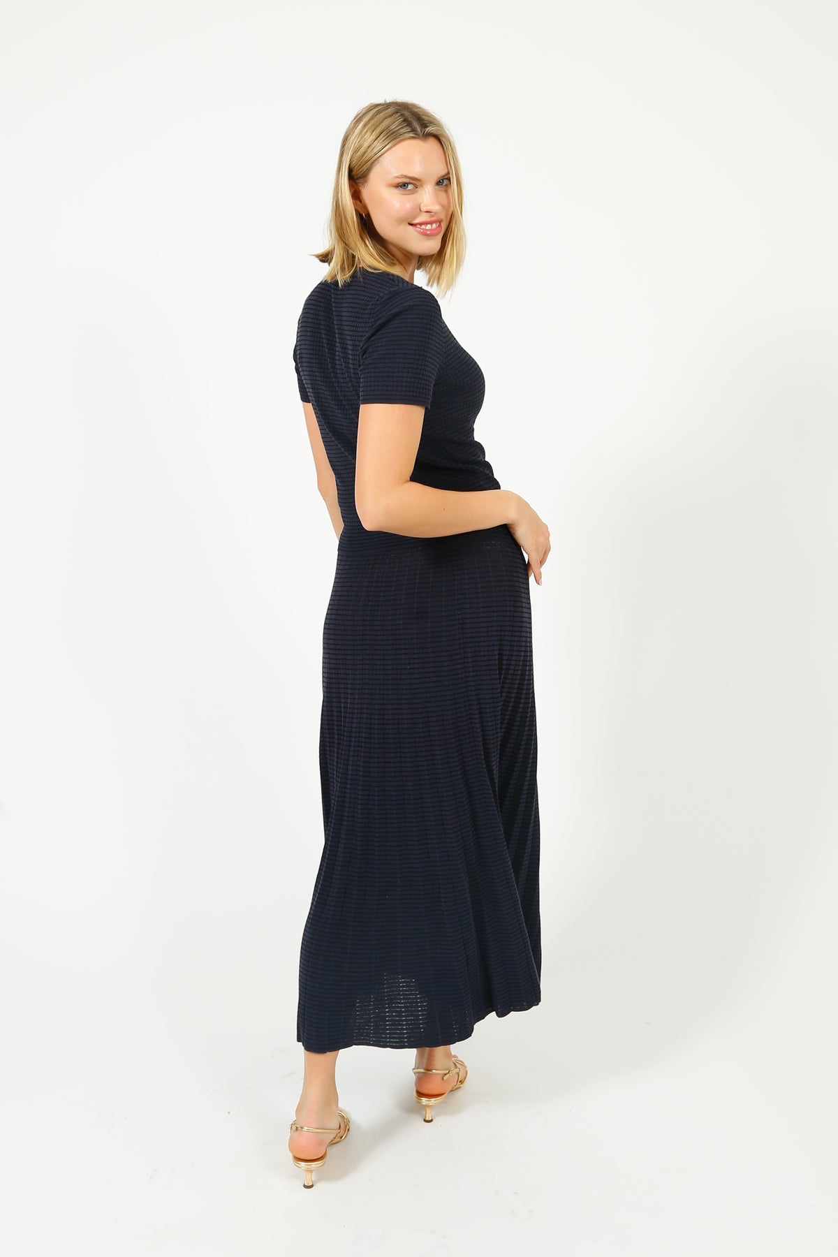 R&B Eloise Skirt in Navy, Multi