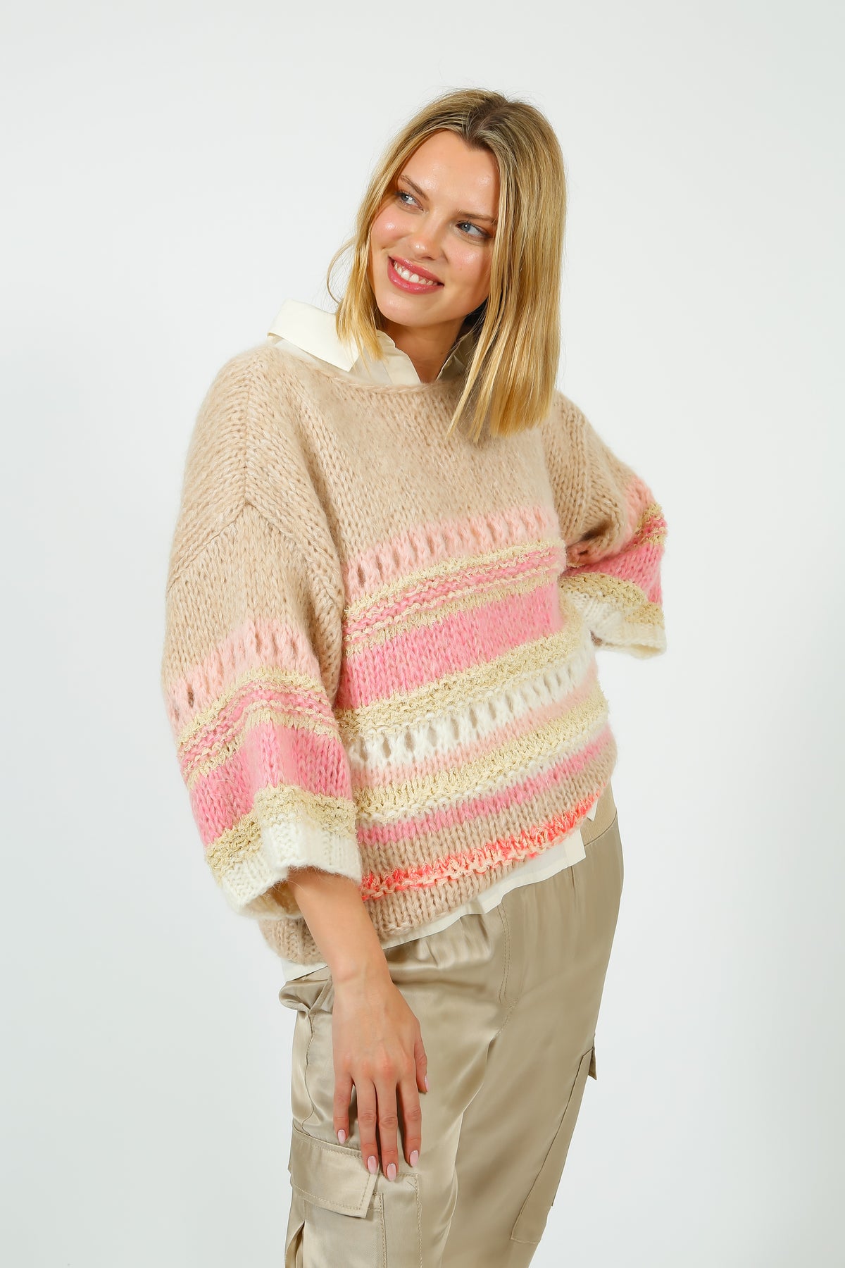 D&D Elvina Knit in Pink Shade