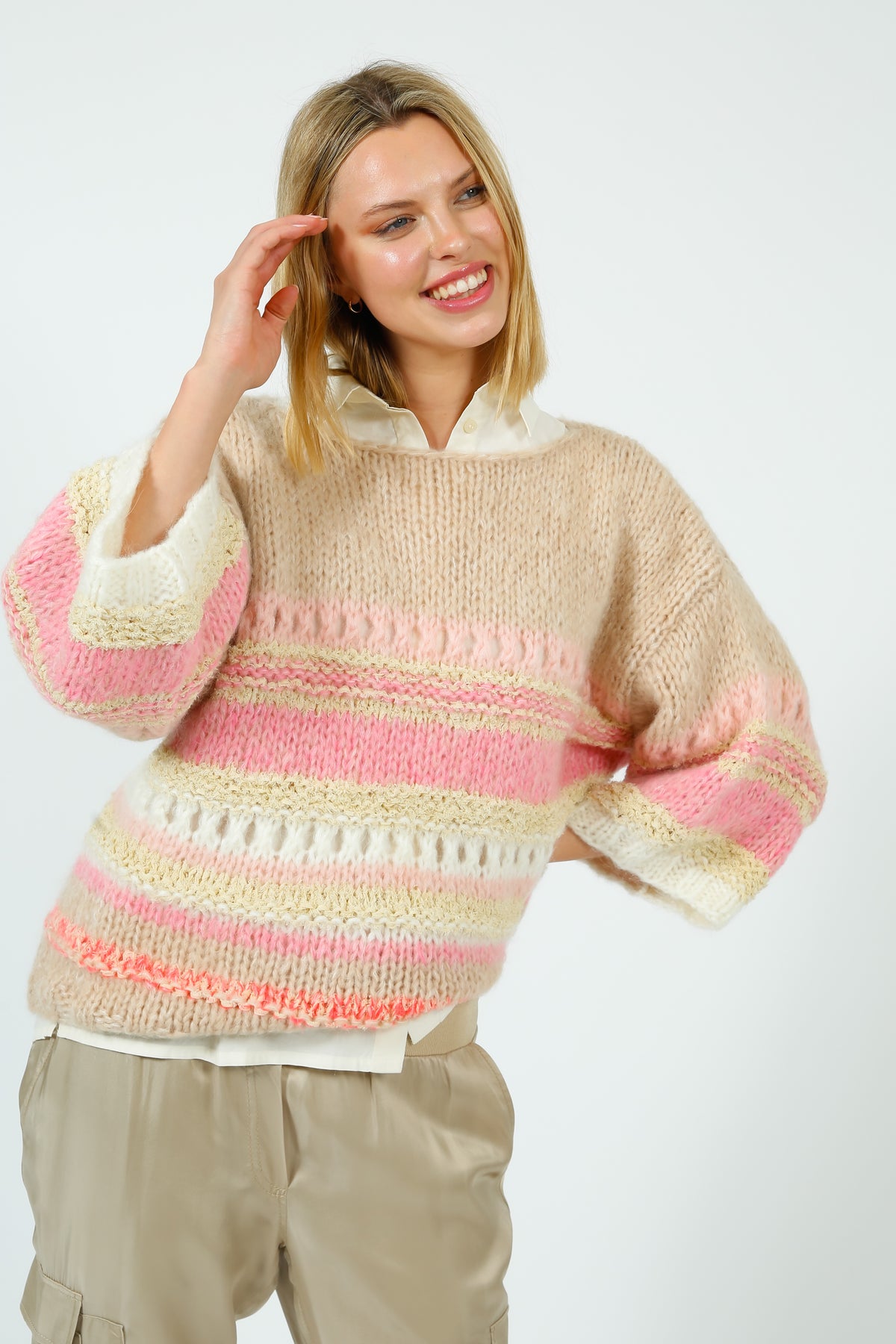 D&D Elvina Knit in Pink Shade