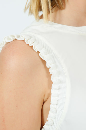 5A7 Lenore Top in Ivory