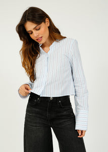 You added <b><u>DAY Alexi Crop Striped Shirt in Light Blue</u></b> to your cart.