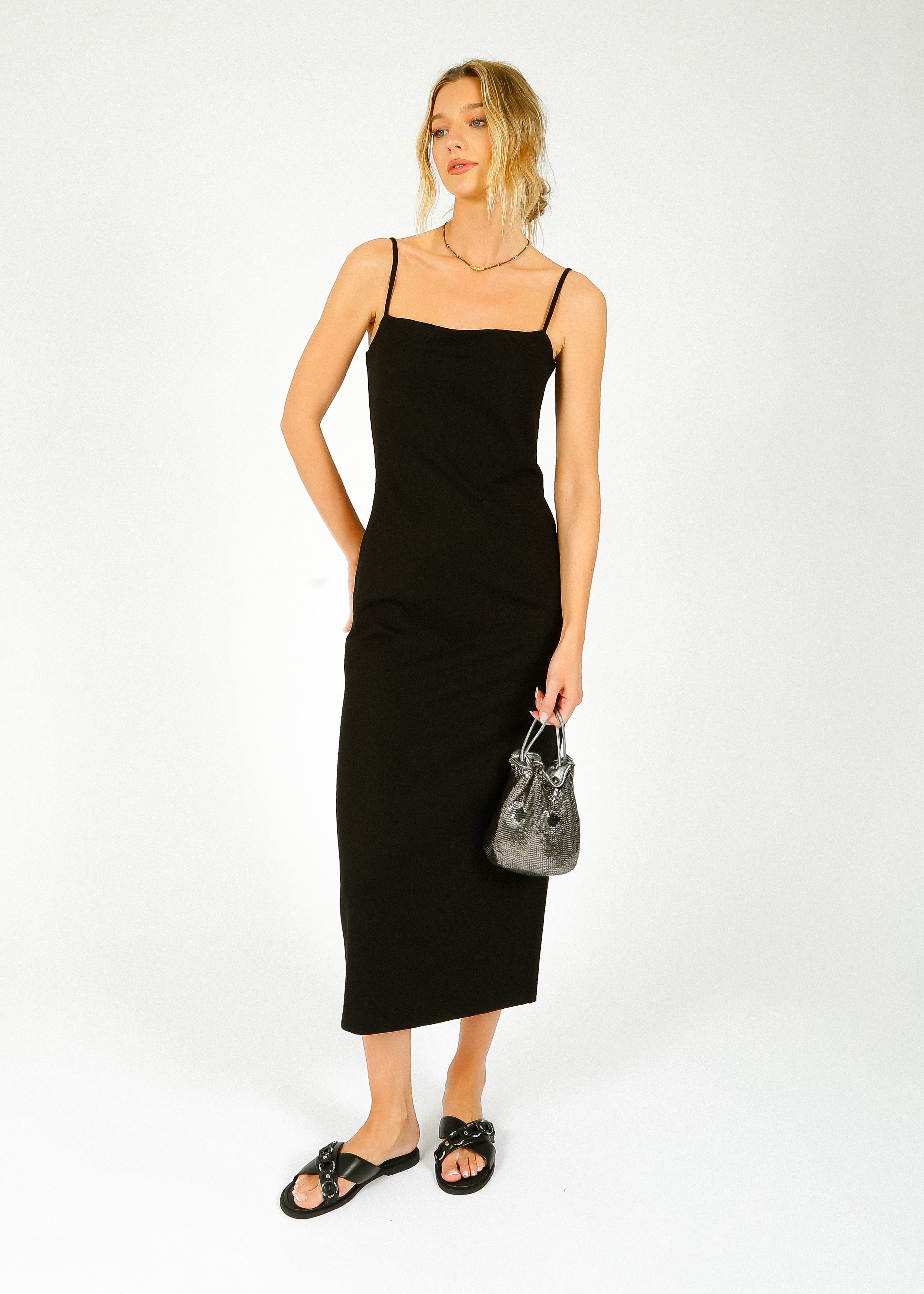 R&B Irina Cami Maxi Dress in Black