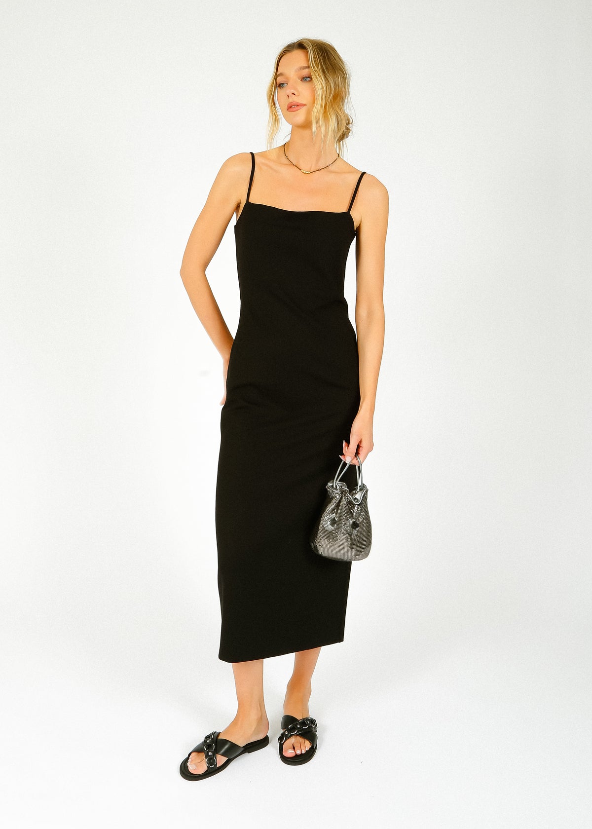 R&B Irina Cami Maxi Dress in Black