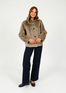 You added <b><u>OW Assietta Lily Fur Coat in Taupe</u></b> to your cart.