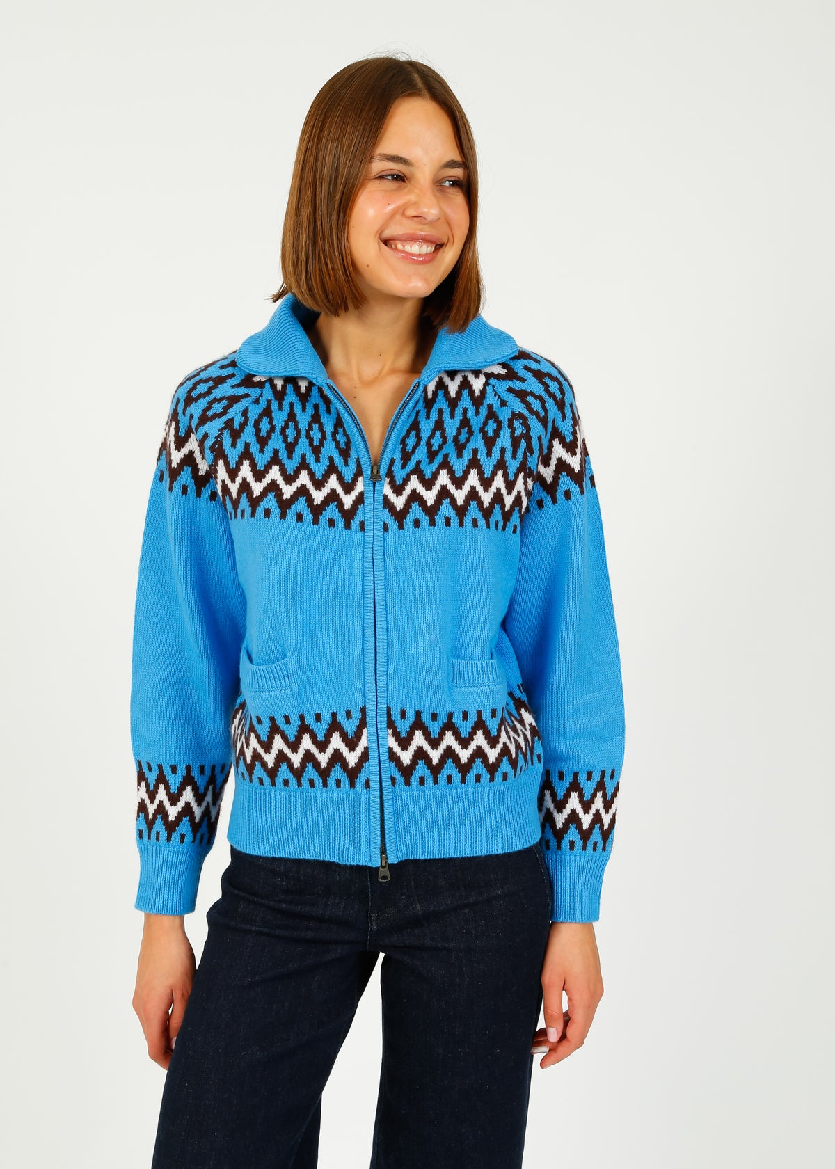 JU Ski Zip Up in Sky