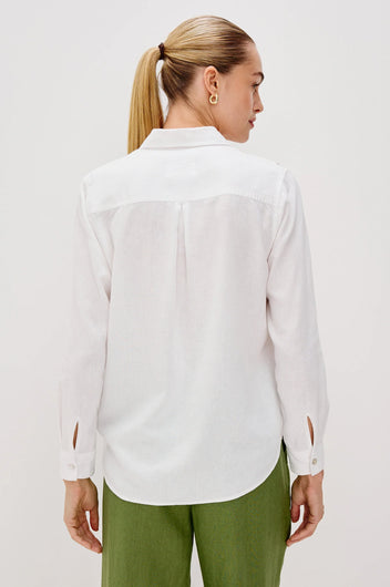 RAILS Samar Cut Out Shirt in White