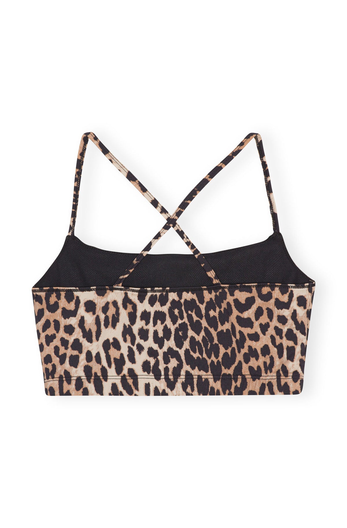 GANNI T3489 Active Strap Top in Leo