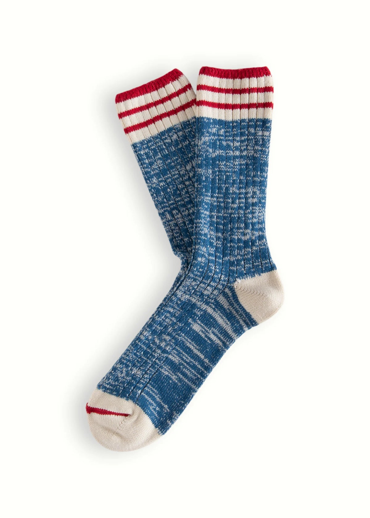 TL Nautical Turn Socks in Blue