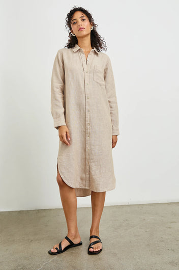 RAILS Val Dress in Heathered Flax