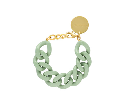 V.BARONI Mini Flat Chain Bracelet in Pistachio